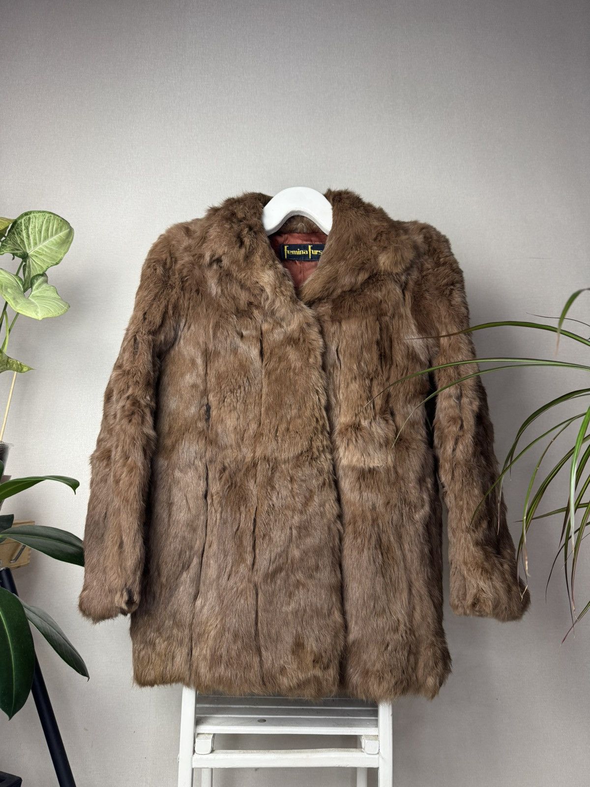 Vintage Y2K French Rabbit Fur Korean Coat ifsixwasnine LGB ysl Size S / US 4 / IT 40 - 4 Thumbnail