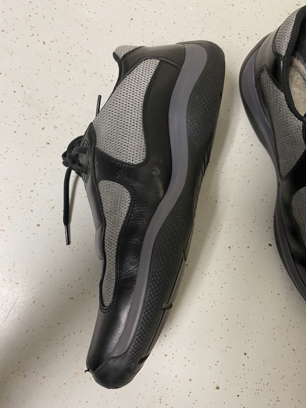 Prada Prada Americas Cup Sneakers Shoes Black Grey Size US 10 / EU 43 - 16 Thumbnail