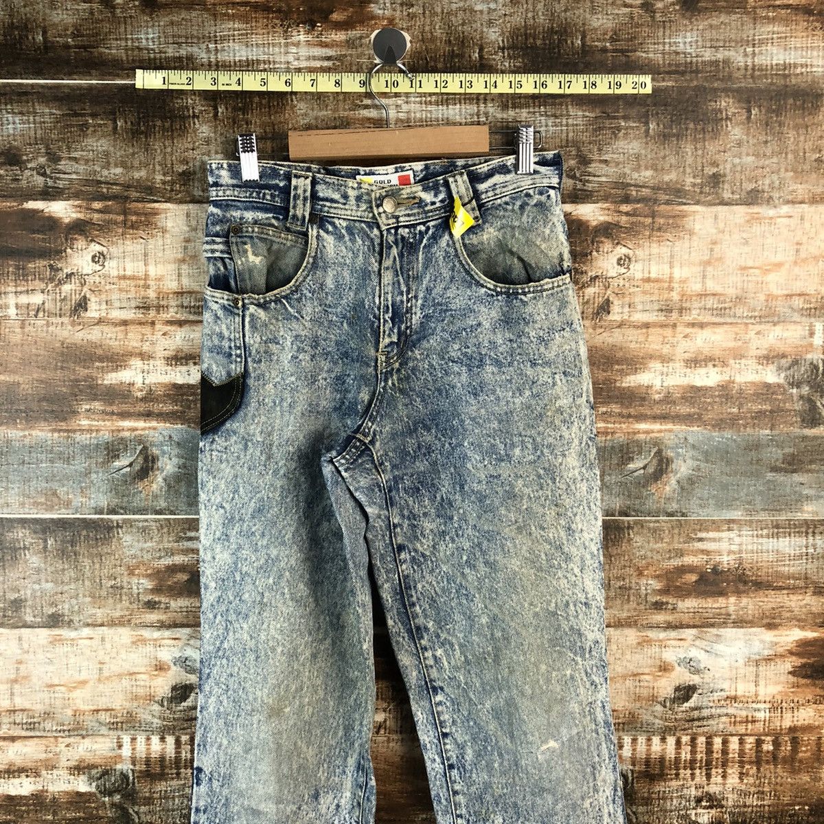 Vintage Gold Rush vintage sand Blue Denim Pants #A2127 Size US 27 - 4 Thumbnail