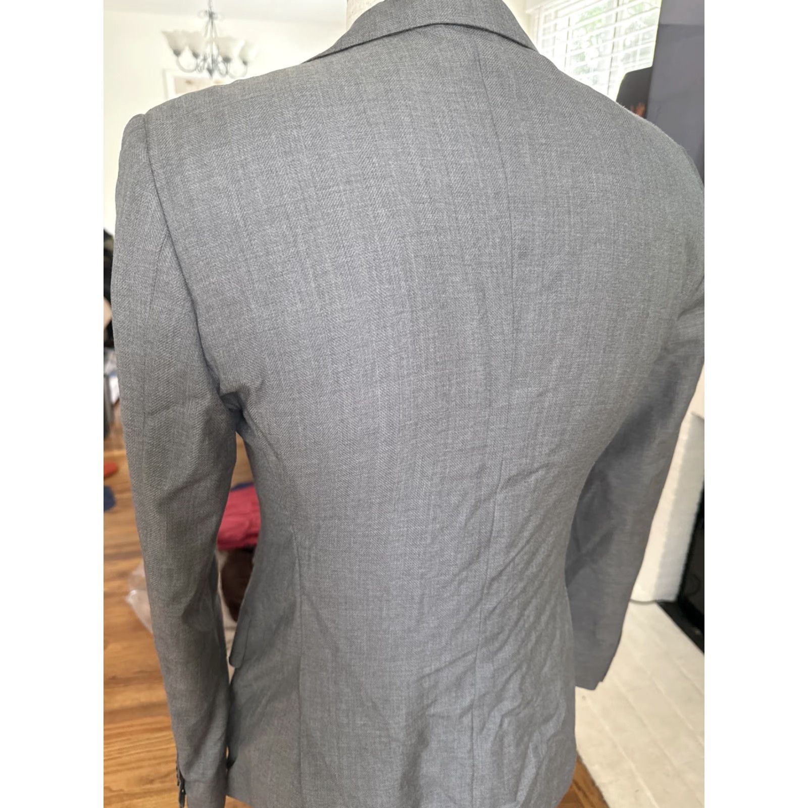 Vintage MUSIKA FRERE Grey jacket Classic Wool Mens Blazer Tuxedos Sz 40 Size 40R - 6 Thumbnail