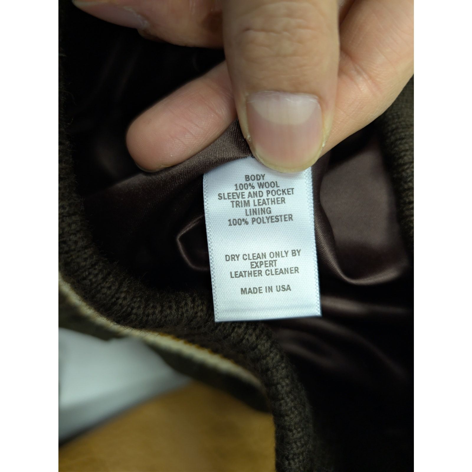 Dehen 1920 o1rshd1 CC20 Varsity Jacket brown melton wool antique brandy Size US M / EU 48-50 / 2 - 17 Thumbnail
