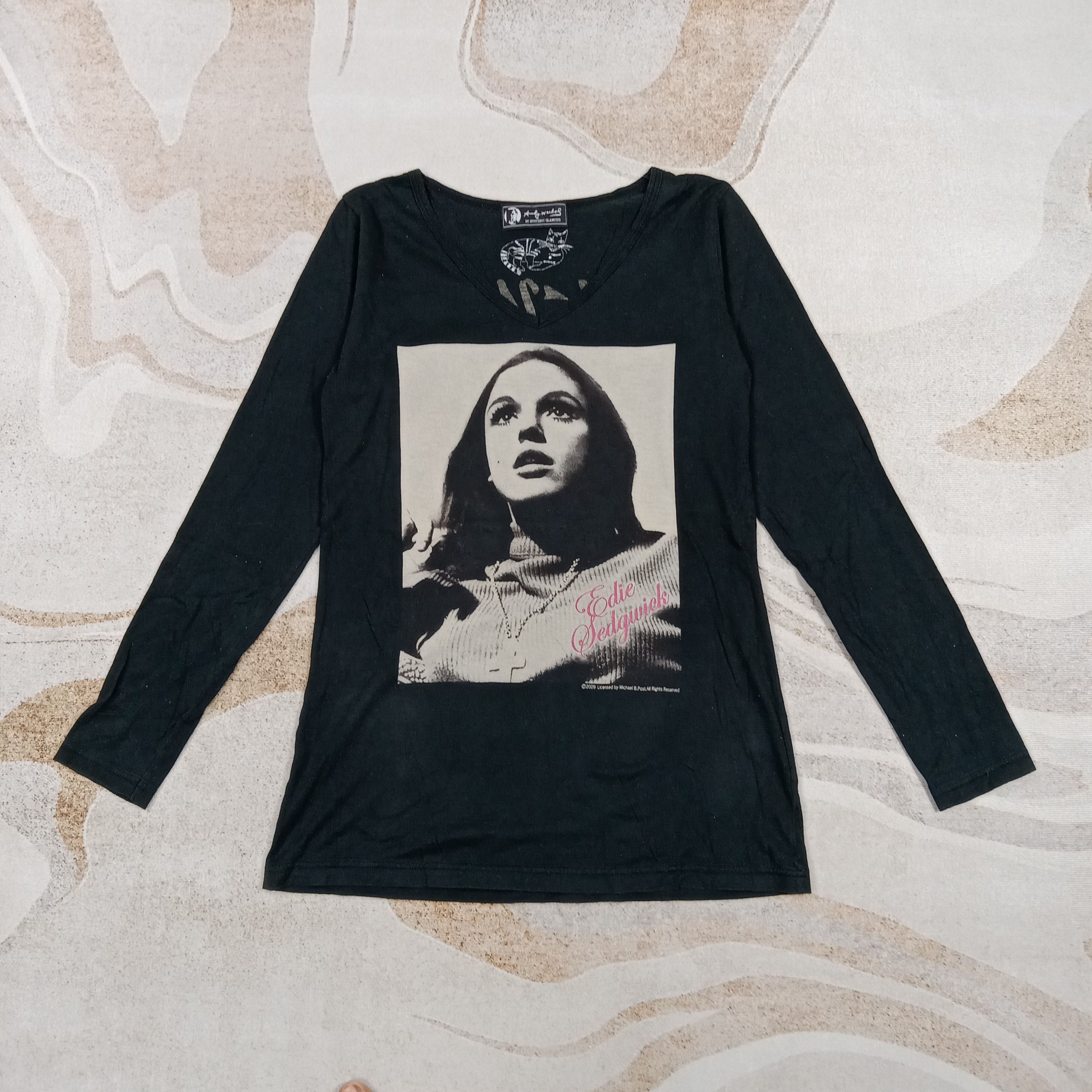 Andy Warhol × Hysteric Glamour Hysteric Glamour X Edie Sedgwick Punk Style Tshirt C285N27 Size XS / US 0-2 / IT 36-38 - 1 Thumbnail