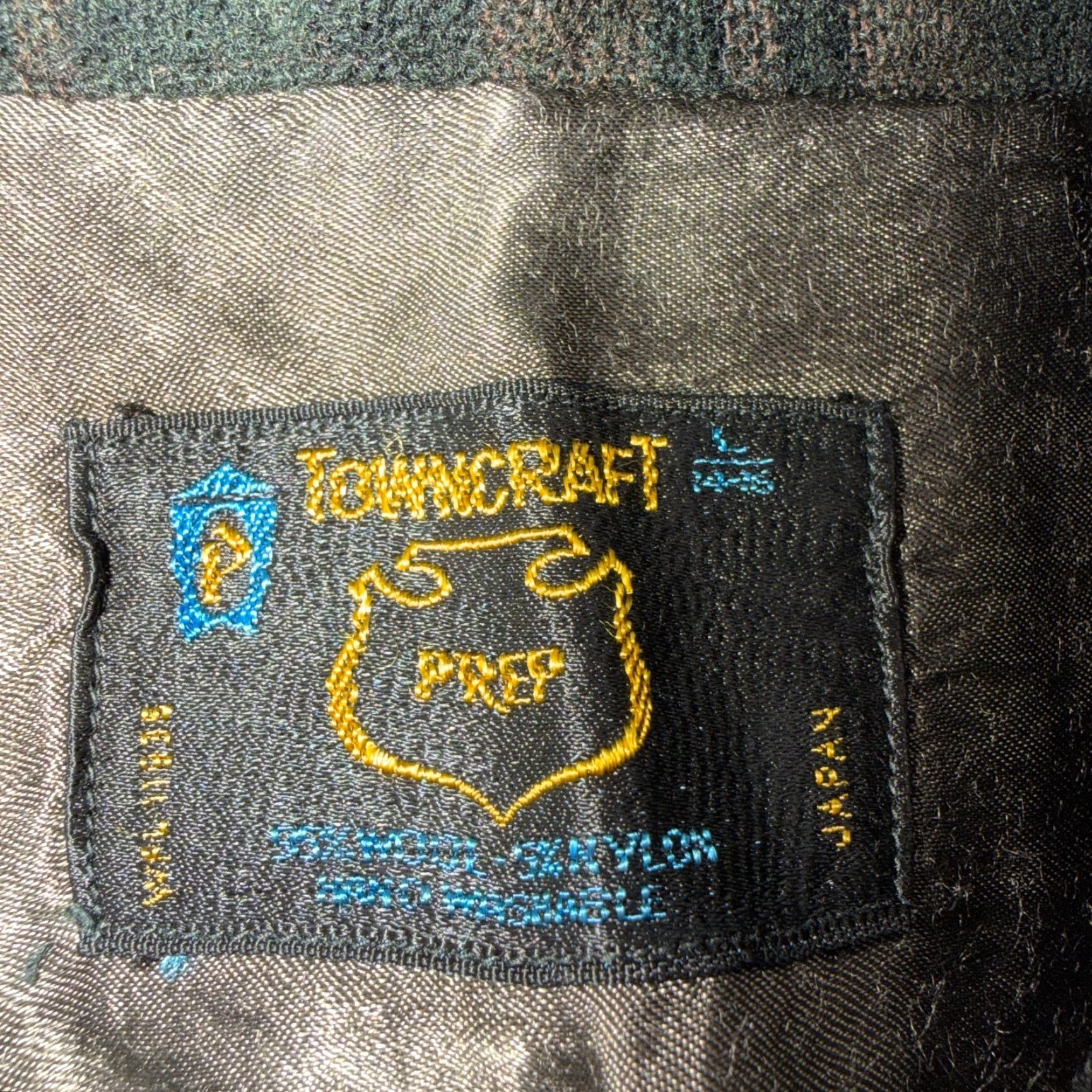 JCPenney VTG Penneys Shirt Brown Plaid Wool Button Collar Long Sleeve 60s Rockabilly Mens S Vintage Wool Nylon Flannel Button-Up Casual 1960s Size US S / EU 44-46 / 1 - 3 Thumbnail