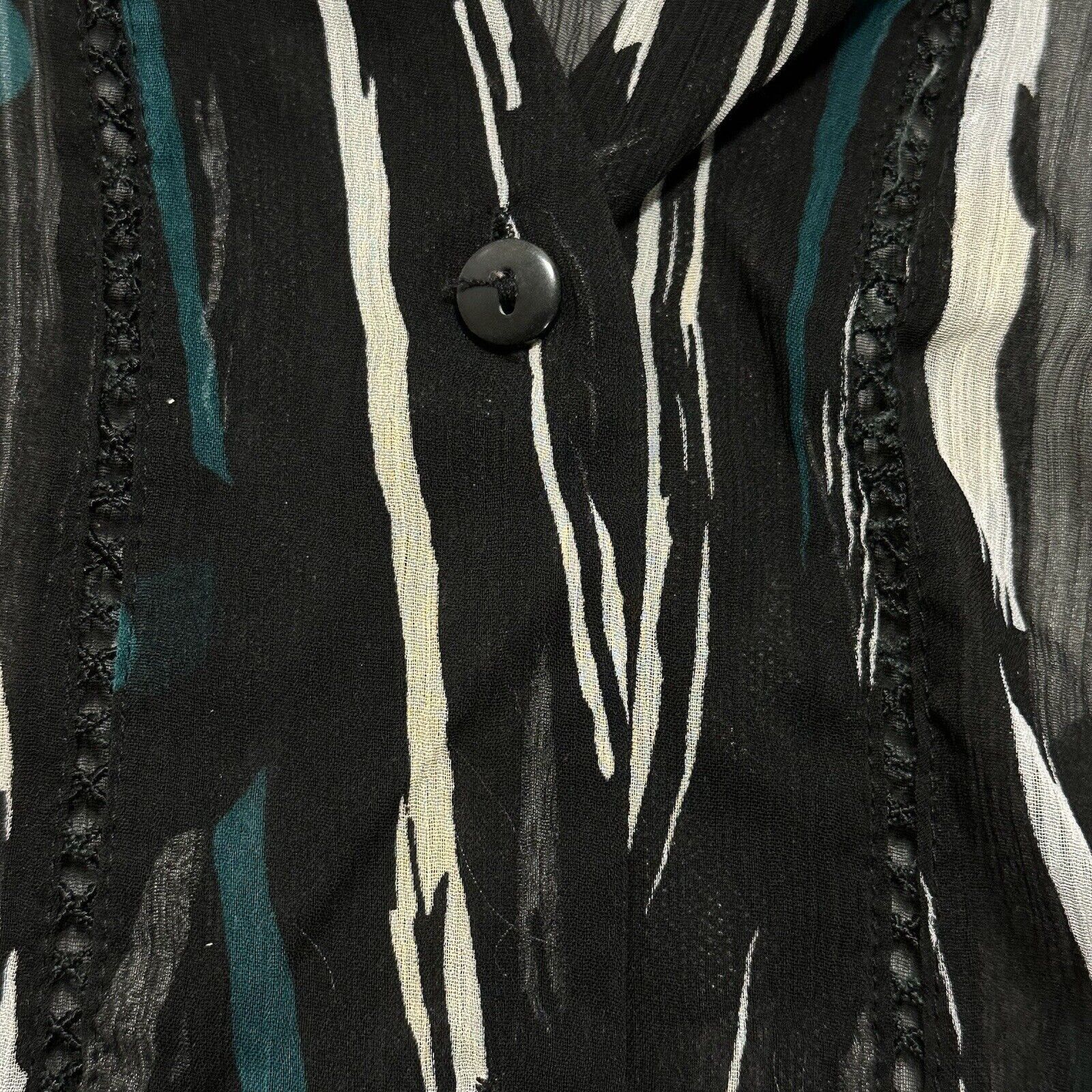 Other Maggie Barnes 2X 22/24 Sheer Button Down Blouse Lightweight Size XXL / US 16-18 / IT 52-54 - 4 Thumbnail