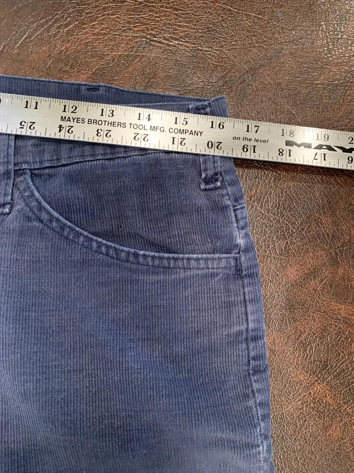 Designer Vintage JC Penny Plain Pockets Mens Grey Corduroy Pants (225 Size US 32 / EU 48 - 4 Thumbnail
