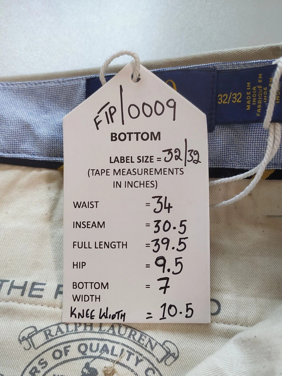 Polo Ralph Lauren Polo Ralph Lauren Slim Stretch Fit Chino Trouser FTP 0009 Size US 32 / EU 48 - 6 Thumbnail