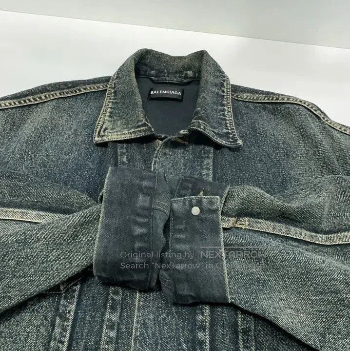 Balenciaga Balenciaga Vintage Logo Denim Jacket for Men. Size US L / EU 52-54 / 3 - 6 Thumbnail