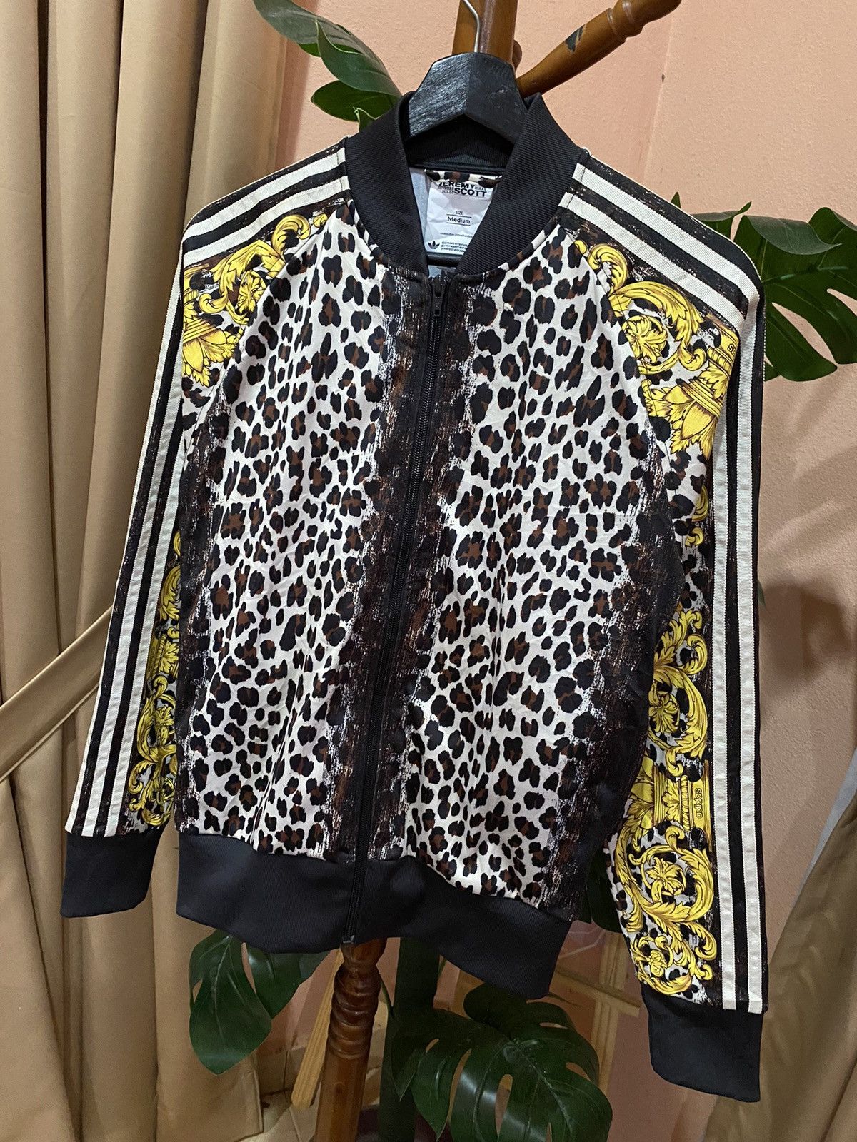 Adidas × Jeremy Scott Adidas Jeremy Scott Leopard Print Baroque Jacket - Unisex Size US S / EU 44-46 / 1 - 3 Thumbnail