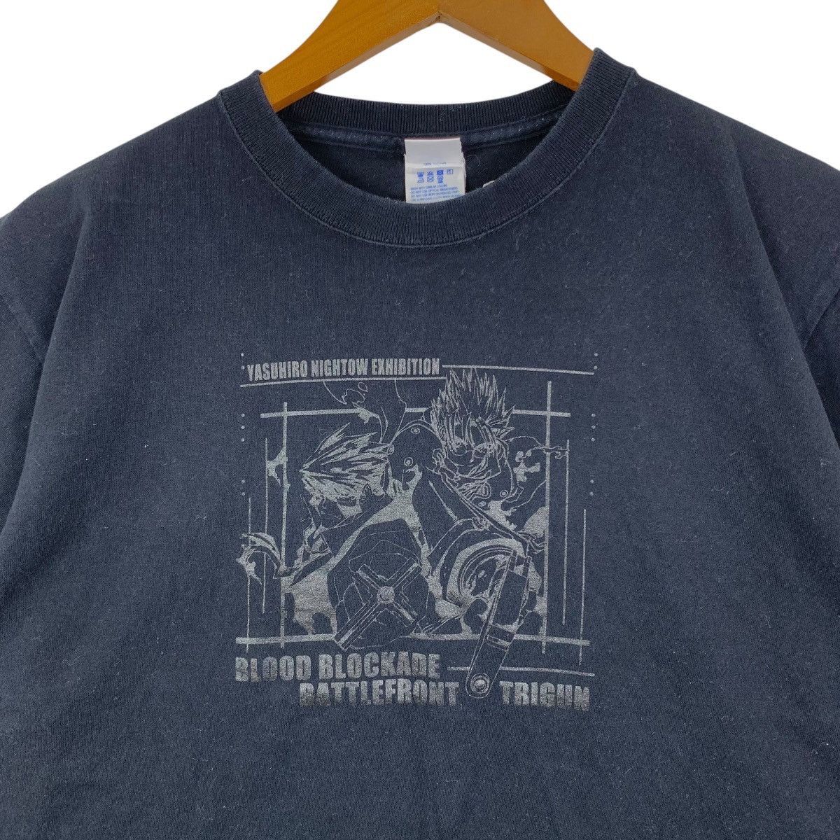 Japanese Brand YASUHIRO NIGHTOW EXHIBITION Blood Blockade BattlefrontTshirt Size US L / EU 52-54 / 3 - 3 Thumbnail