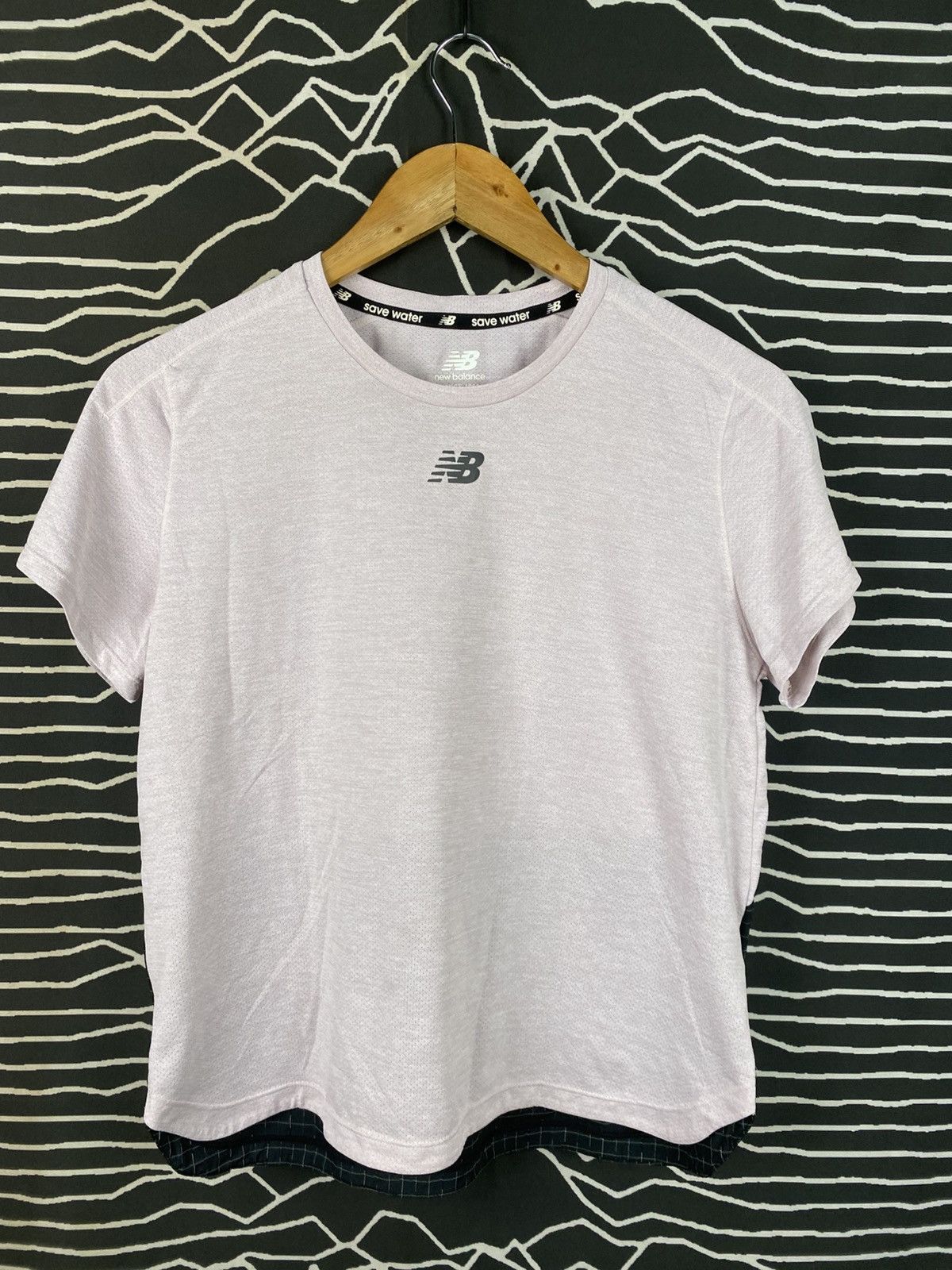 New Balance New Balance Running "Save Water" Mesh Tech Tee Pink/Black Size US S / EU 44-46 / 1 - 1 Thumbnail