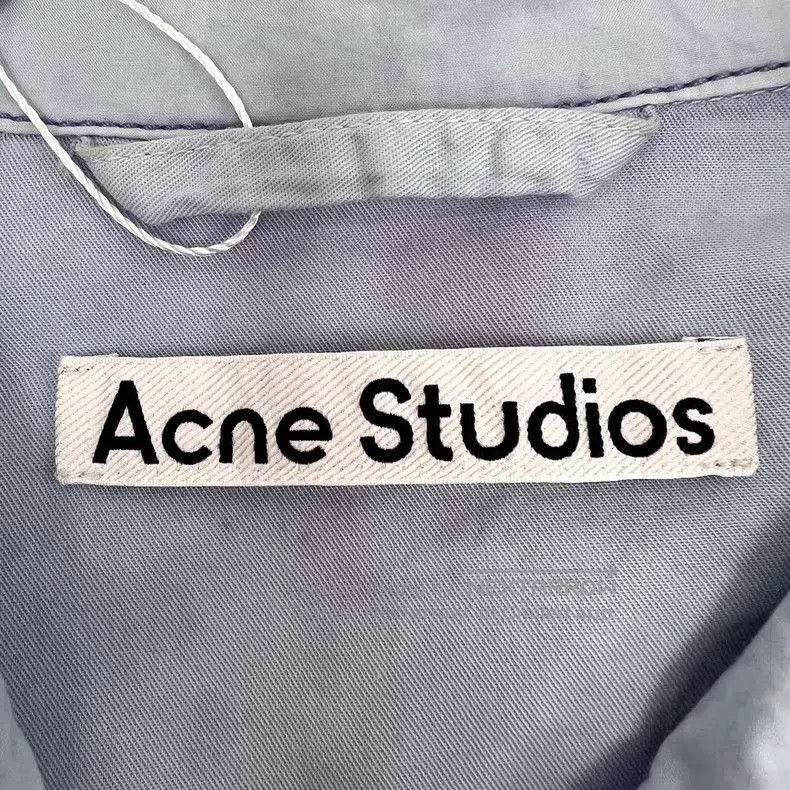 Acne Studios Acne Studios Blue-Pink Cotton Collar Single Button Long Sl Size XXS / US 00 / IT 34 - 4 Thumbnail