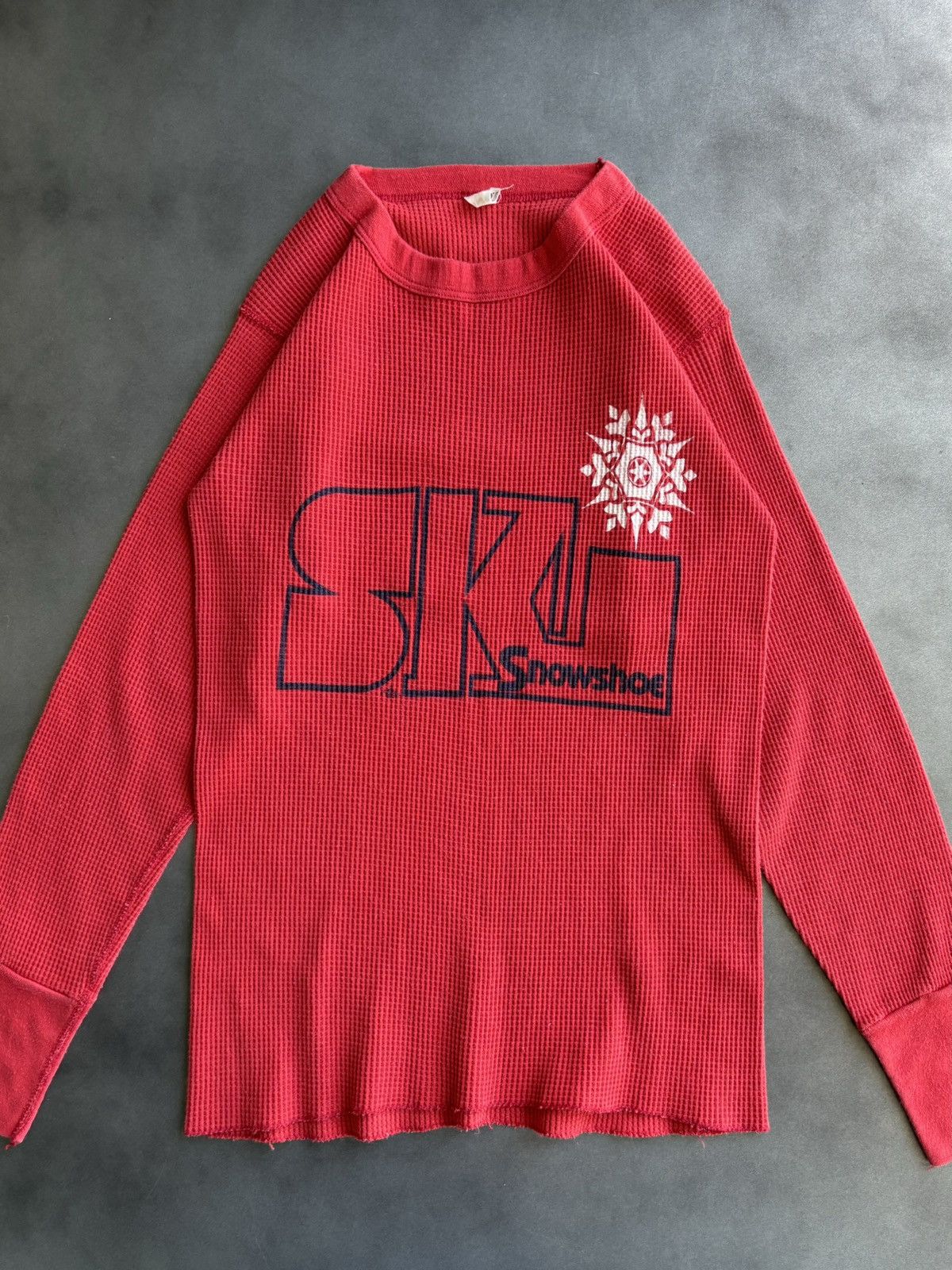 Fruit Of The Loom × Vintage 1980s Fruit of the Loom Thermal L/S Vintage Ski Layer Waffle Size US S / EU 44-46 / 1 - 2 Thumbnail
