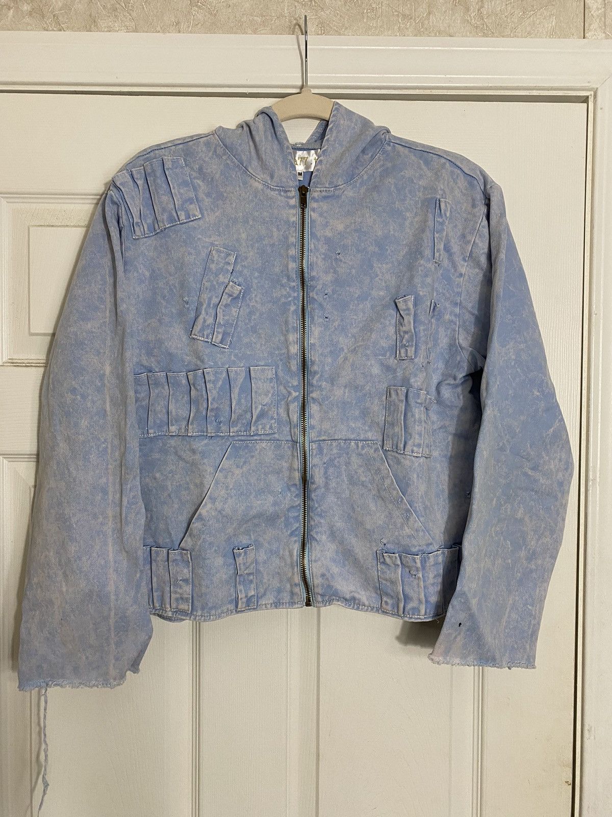 image of Avant Garde Dasyori Shotgun Jacket in Blue, Men's (Size Medium)