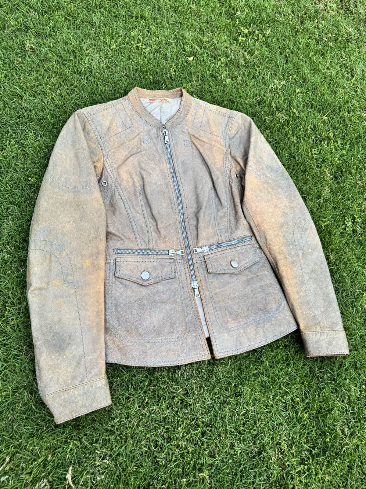 Prada Vintage Prada leather jacket Size S / US 4 / IT 40 - 3 Thumbnail