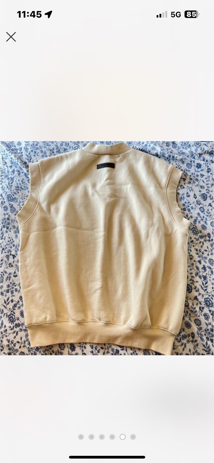 Essentials fear of god essentials cream vest Size M / US 6-8 / IT 42-44 - 6 Thumbnail