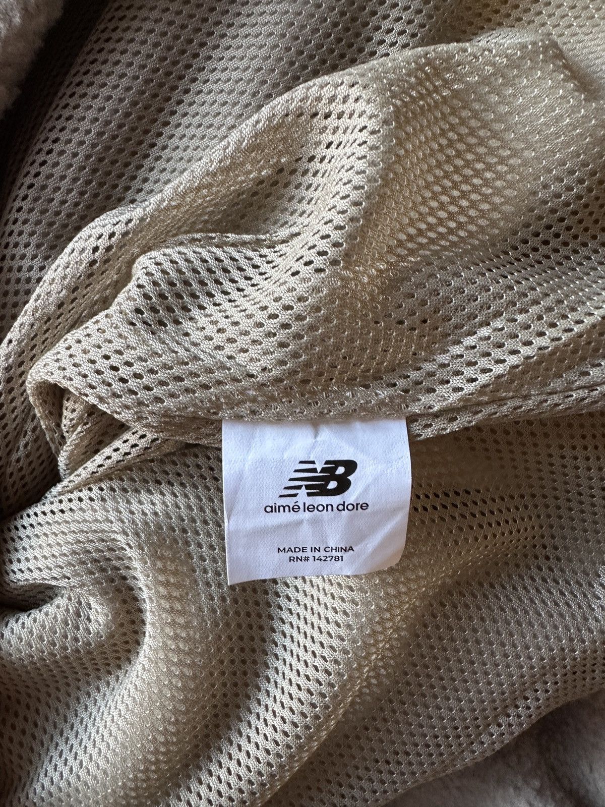 Aime Leon Dore New Balance Fleece Beige Sz L