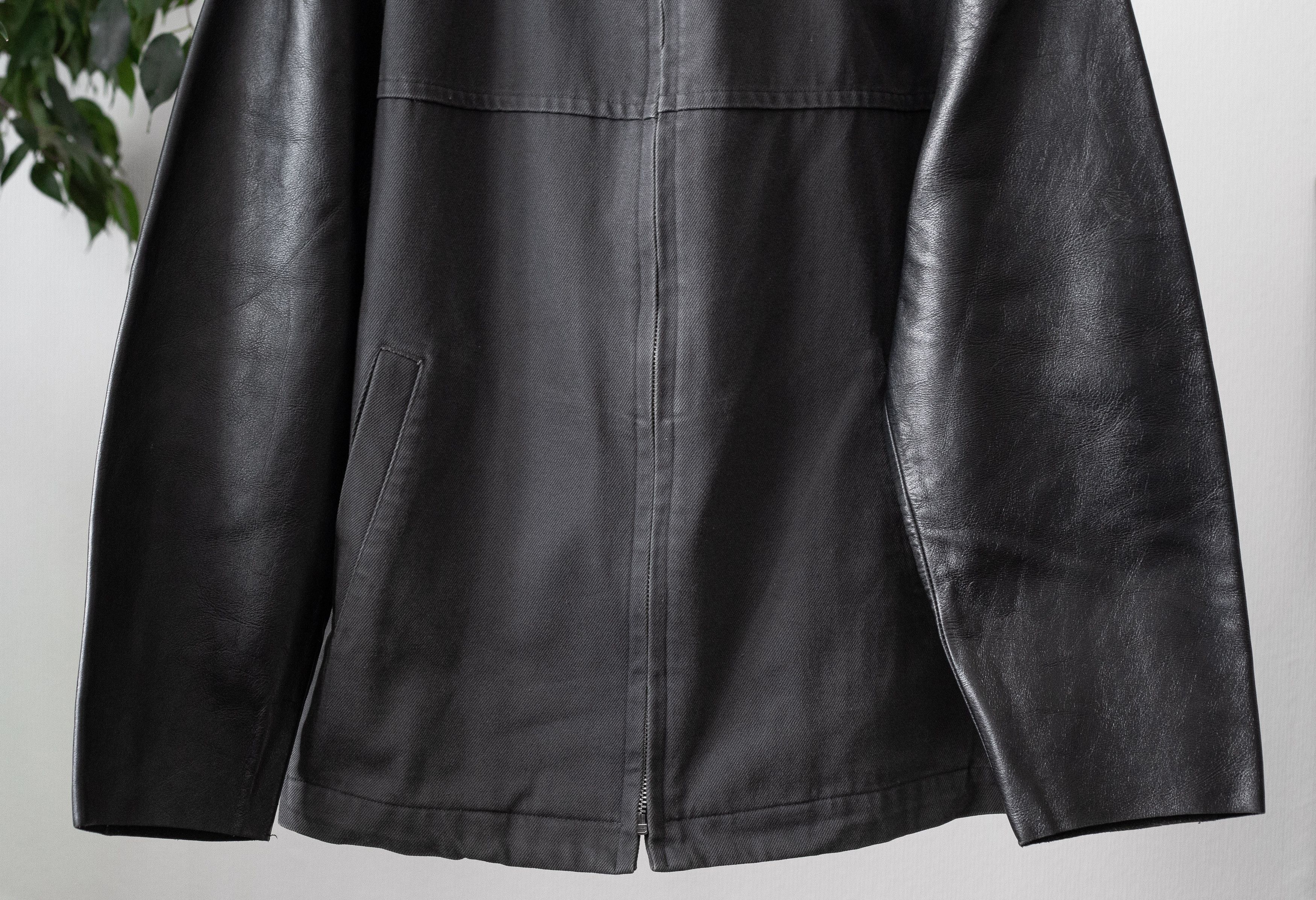 Comme des Garcons Homme leather sleeves jacket Size US M / EU 48-50 / 2 - 4 Thumbnail
