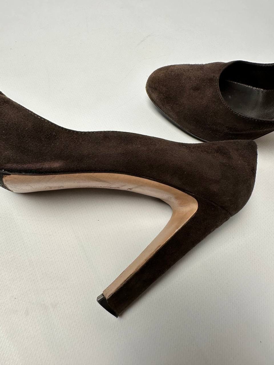 Gianvito Rossi Gianvito Rossi Brown Suede Heels Size 38 Size US 8 / IT 38 - 21 Thumbnail