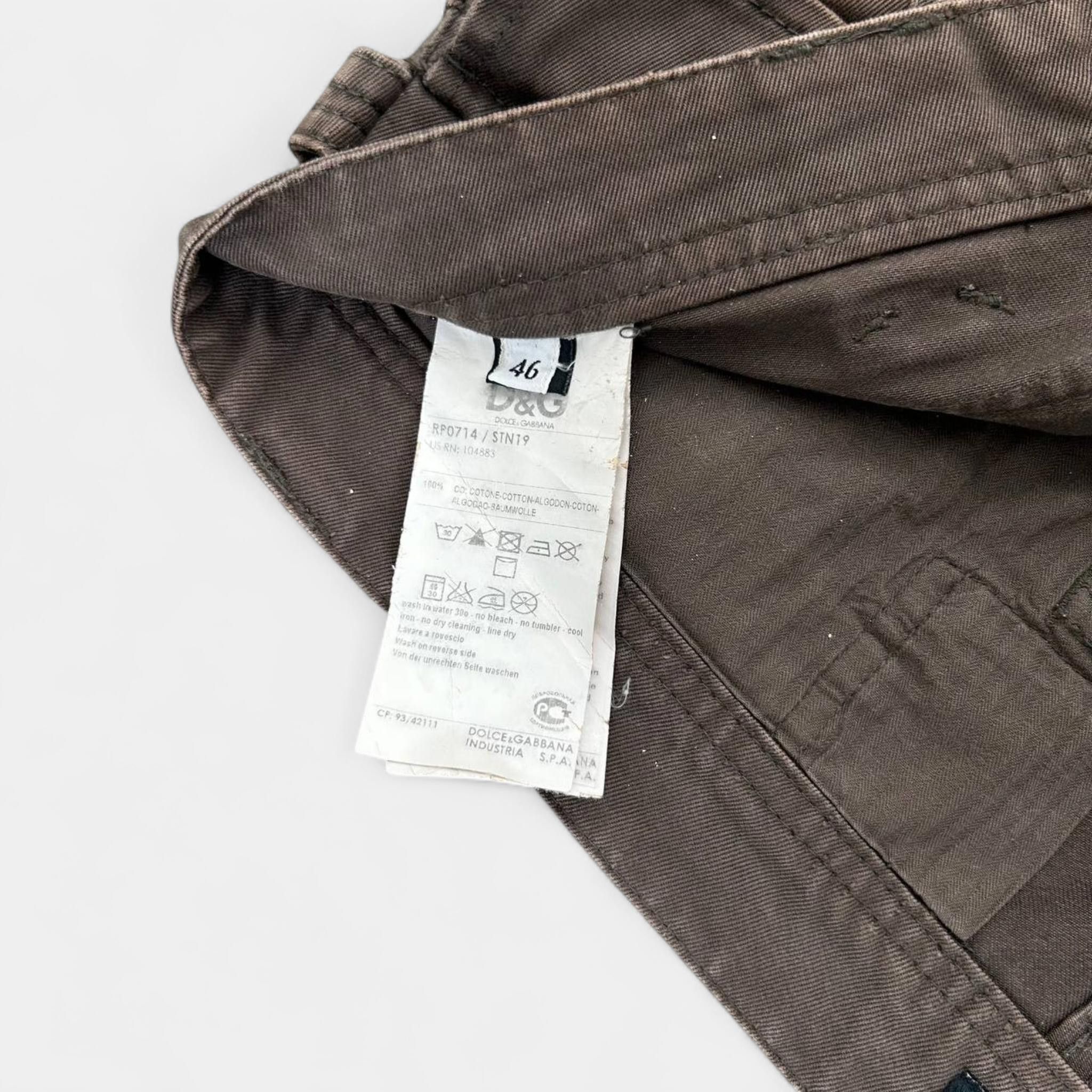 Dolce & Gabbana Dolce Gabbana Cargo Hybrid Brown Sweatpants Size US 32 / EU 48 - 7 Thumbnail