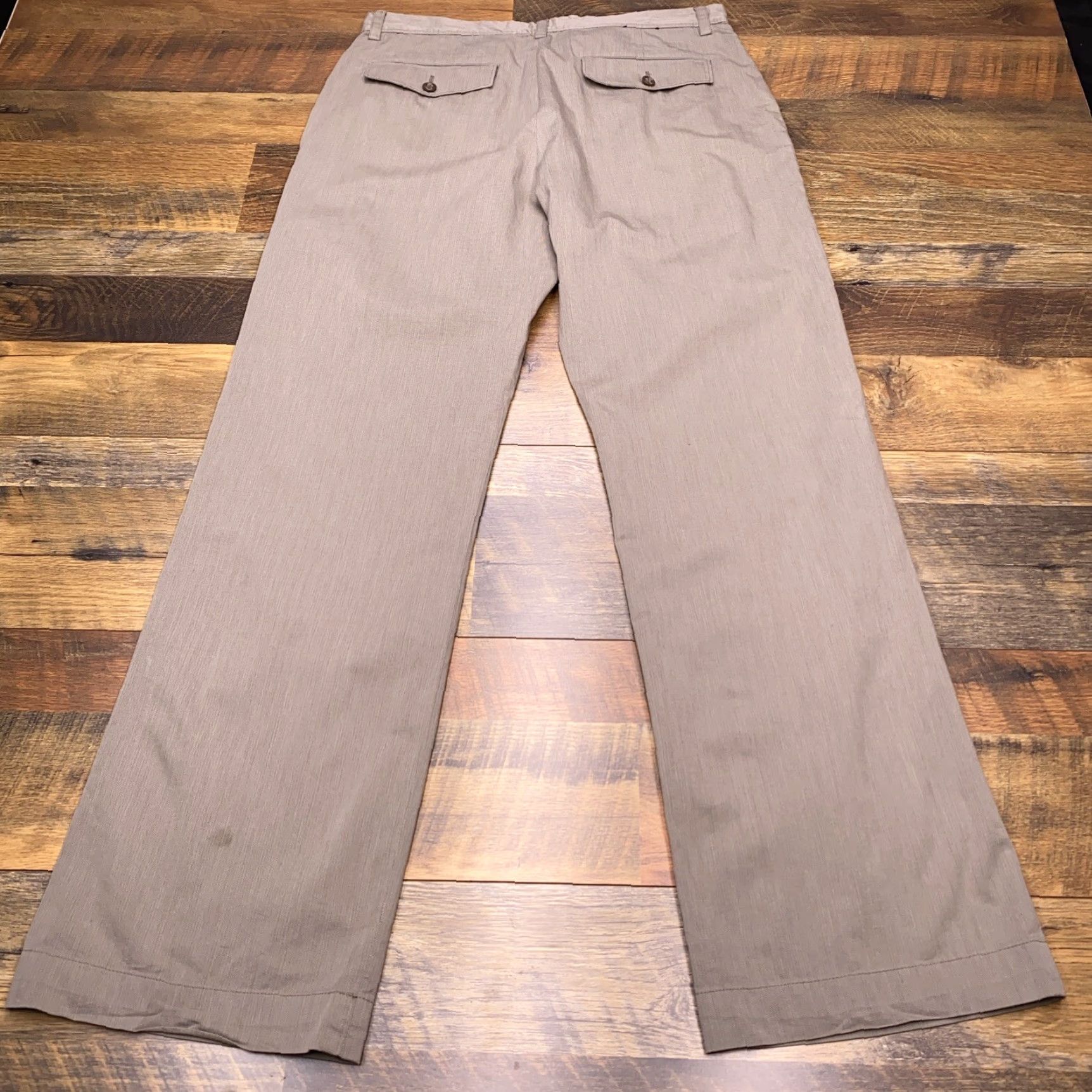 Banana Republic Banana Republic Pants Mens 32x32 Khaki Flat Front Mid Rise Slim Leg Modern Chino Size US 32 / EU 48 - 3 Thumbnail