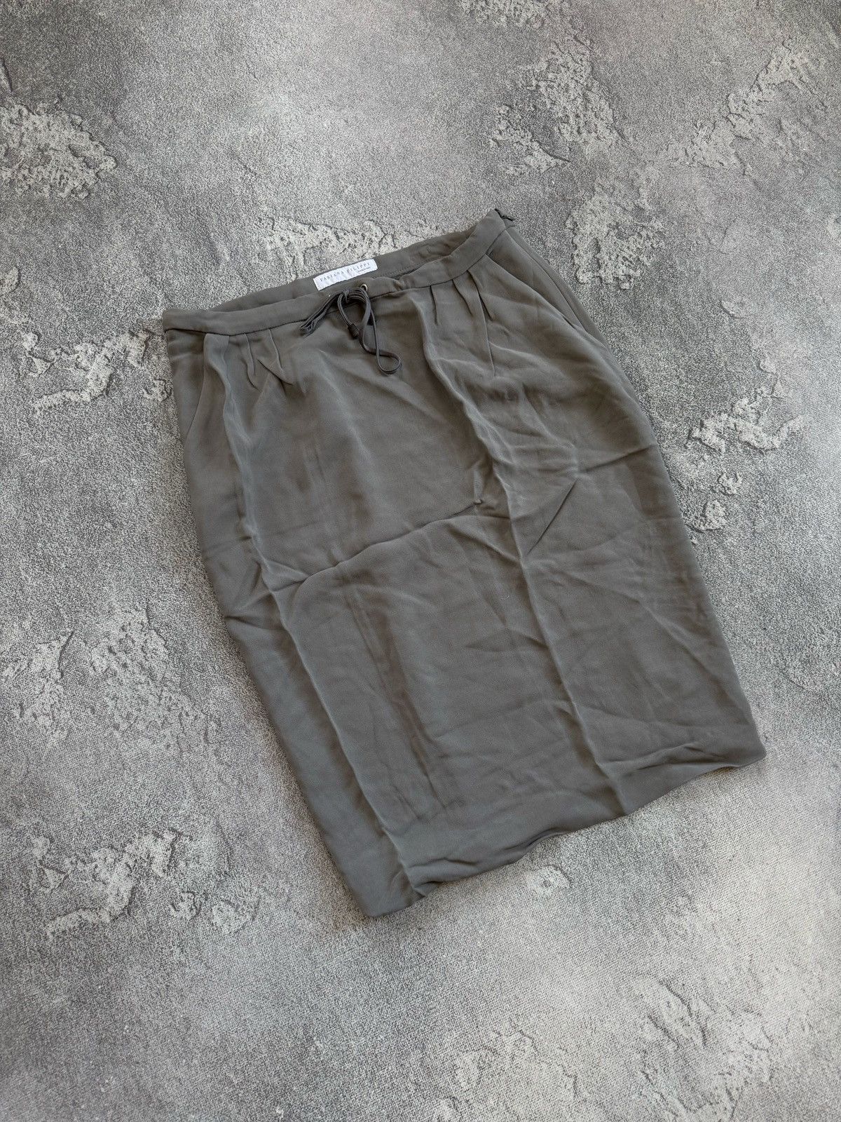 Fabiana Filippi Fabiana Filippi Luxury Midi Skirt Viscose Drawstring Waist Size 27" / US 4 / IT 40 - 2 Thumbnail