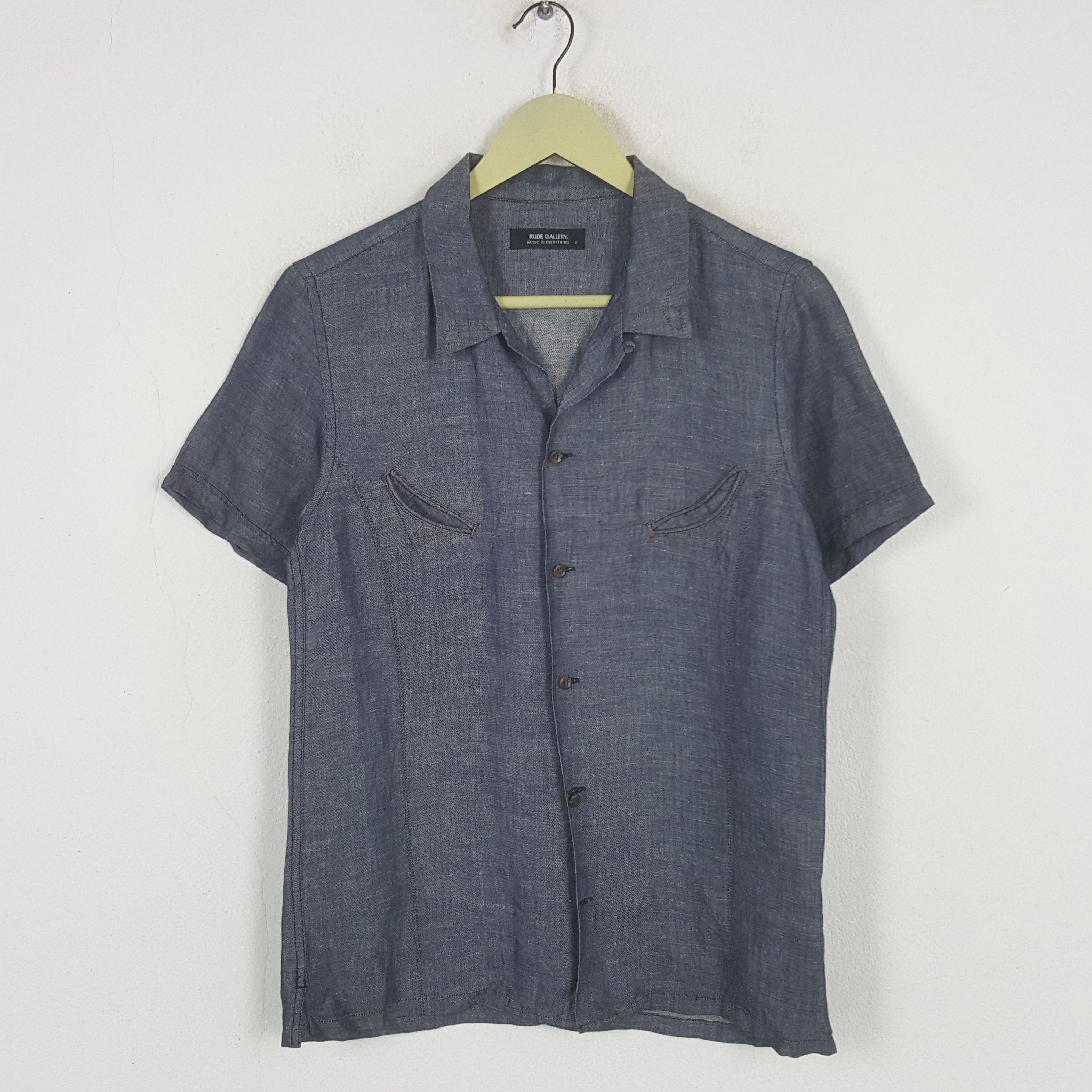 Japanese Brand × RUDE GALLERY × Vintage Vintage RUDE GALLERY Button Up Shirt Size US XS / EU 42 / 0 - 1 Thumbnail