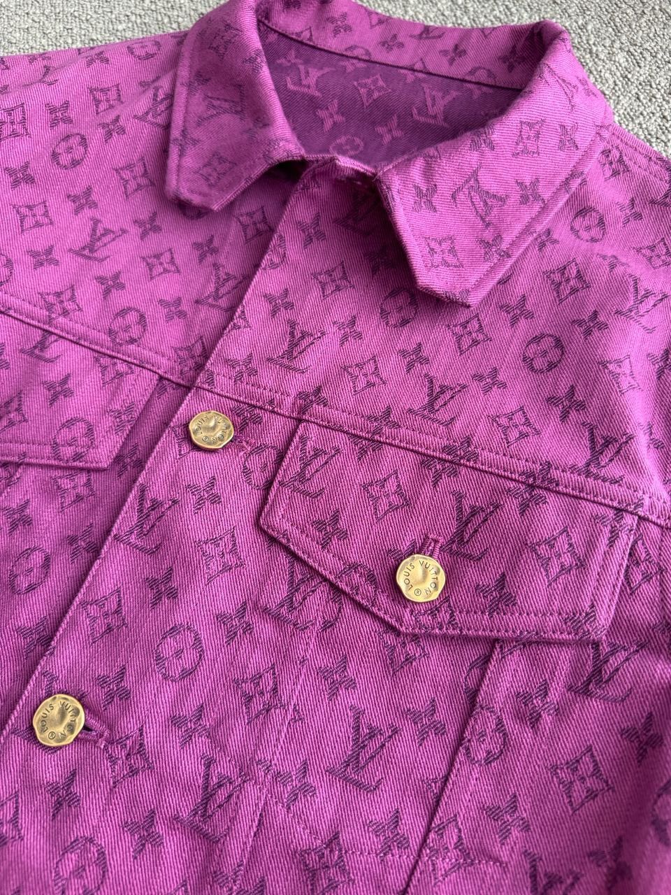 Louis Vuitton LOUIS VUITTON Monogram Denim Trucker Jacket RARE Size US S / EU 44-46 / 1 - 8 Thumbnail