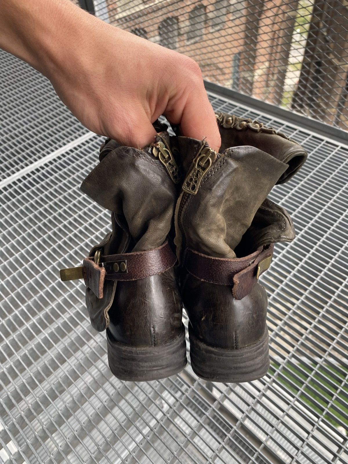 A.S.98 A.S.98 Vintage Leather Avant-garde Boots Size US 7 / IT 37 - 10 Thumbnail