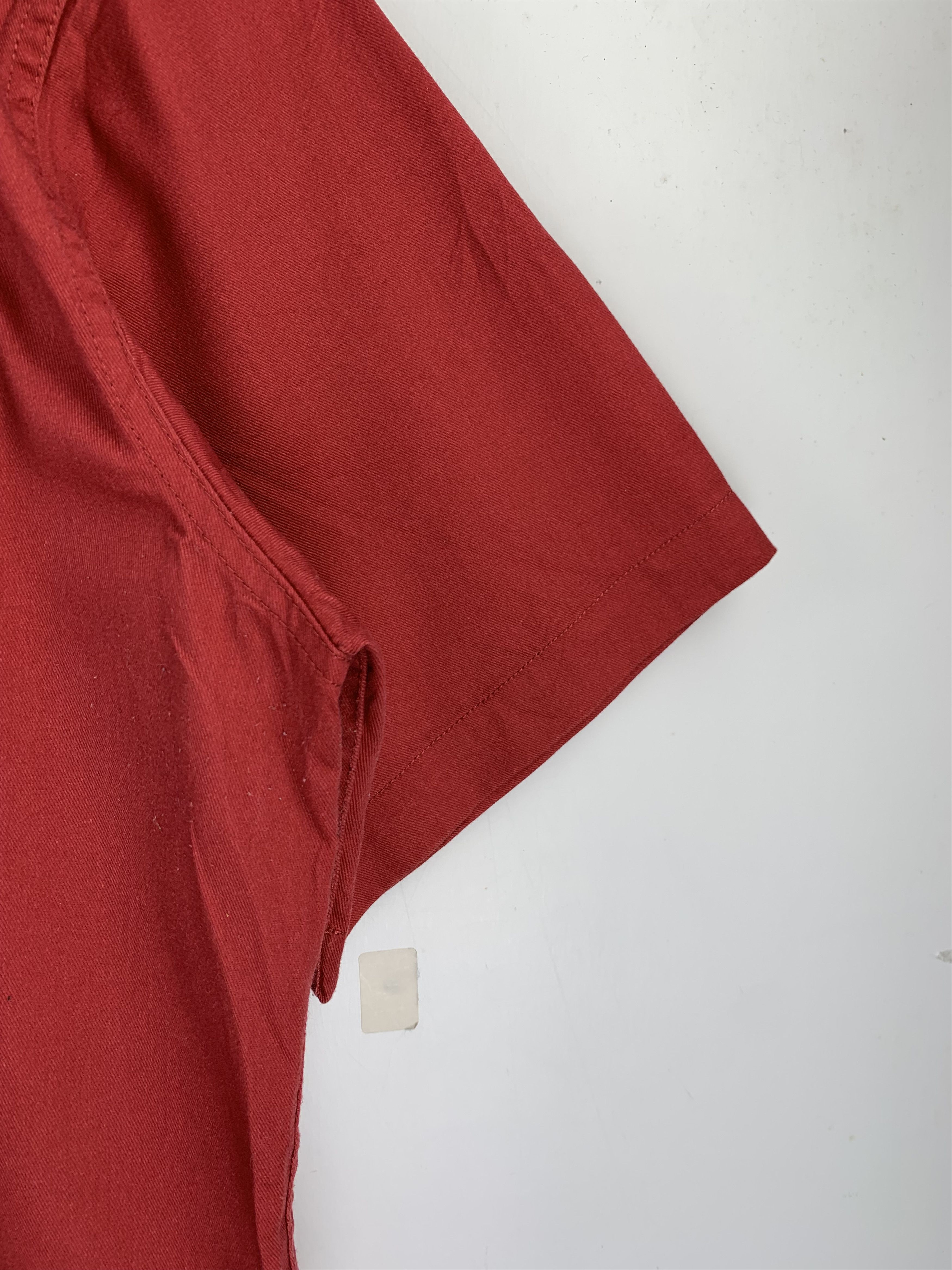 Japanese Brand Vintage Supreme Skyscrapers Workers Shirt Red J1530 Size US L / EU 52-54 / 3 - 8 Thumbnail