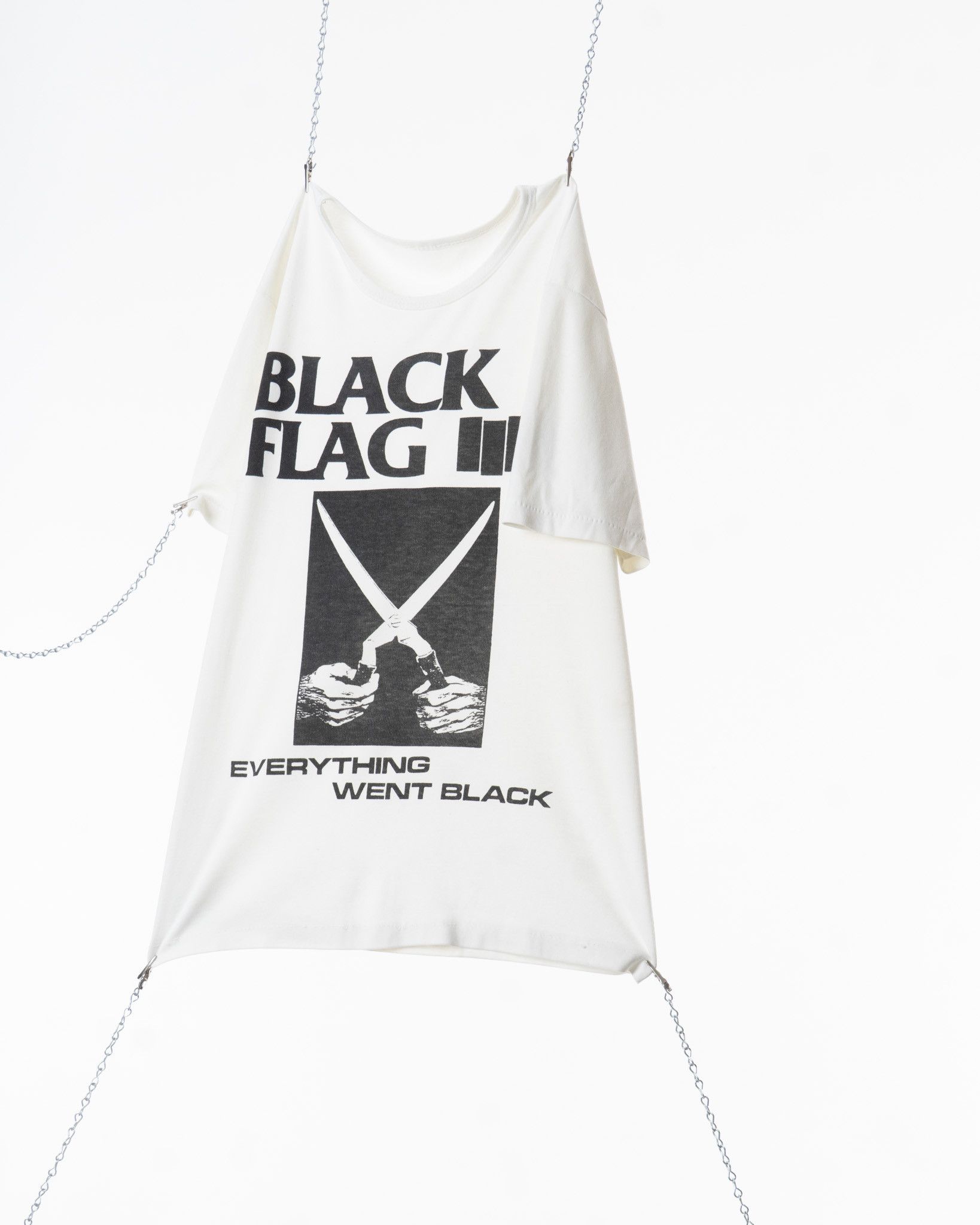 Vintage VINTAGE 1980s BLACK FLAG EVERYTHING WENT BLACK PUNK T-SHIRT Size US M / EU 48-50 / 2 - 4 Thumbnail