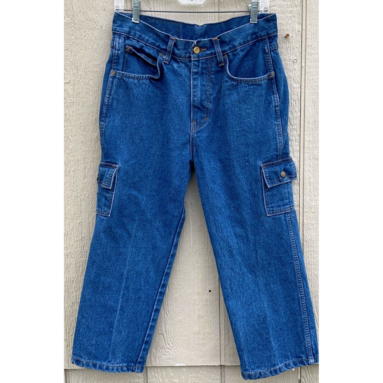 Vintage Buffalo Bill Side Pocket Jeans Buffalo Bill The Legendary Jeans Maker 31” Waist Jeans Capri Women 31 Blue Denim 21in Inseam Pockets Zip Size 24" / US 00 / IT 34 - 7 Thumbnail