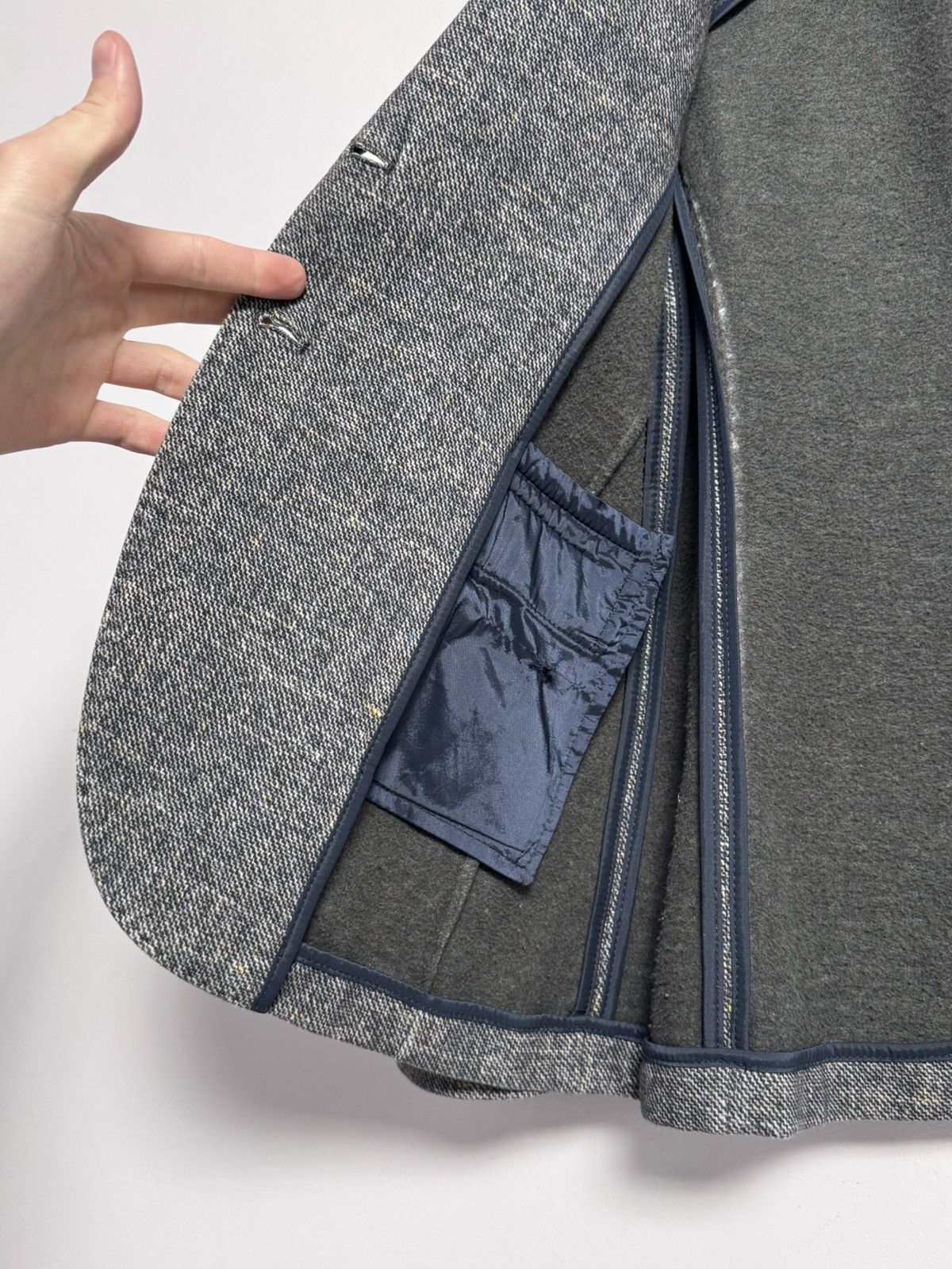 Circolo 1901 Circolo 1901 Wool Blue/Gray Blazer Jacket Size M / US 6-8 / IT 42-44 - 9 Thumbnail
