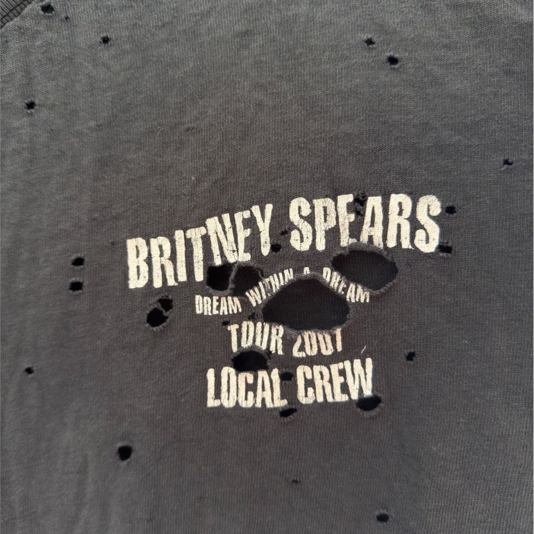 Band Tees × Vintage Rare Thrashed Britney Spears 2001 Dream Within a Dream Tour Size US XL / EU 56 / 4 - 2 Thumbnail