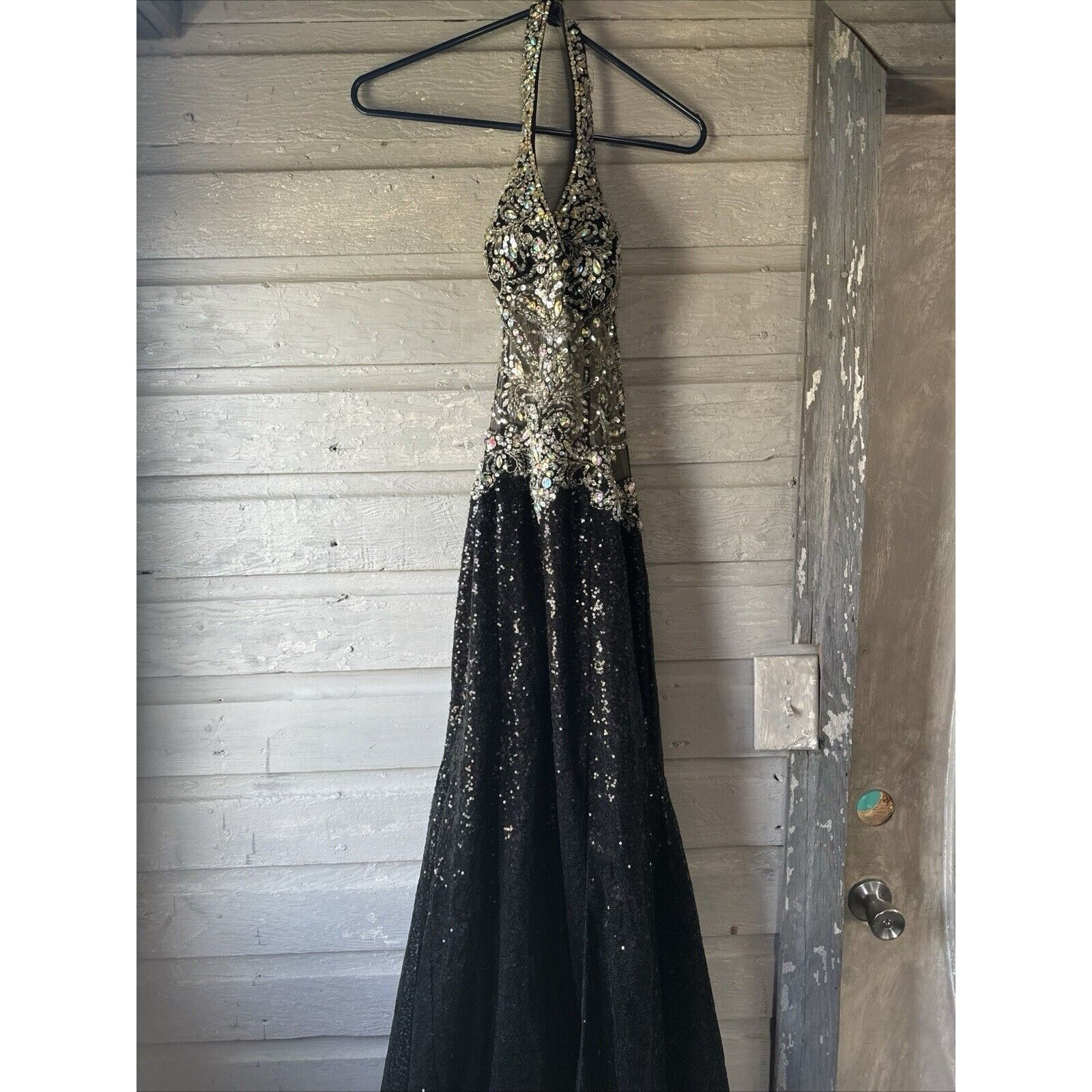 Other Anjali dress Ball Grown Black And Beaded Size 6 Size M / US 6-8 / IT 42-44 - 4 Thumbnail