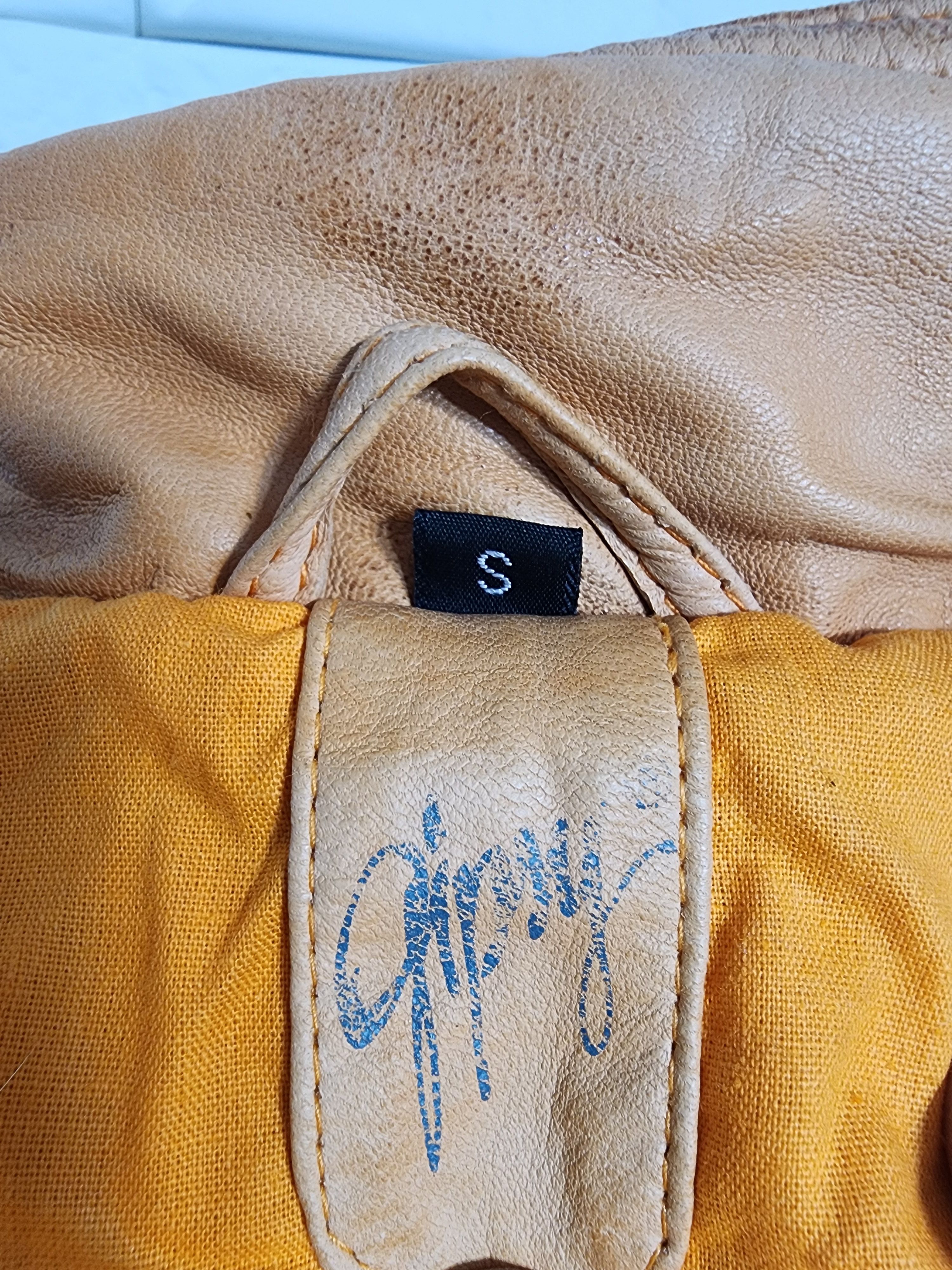 Gypsy Orange Leather Women's Sporty Jacket: Hooded Outwear. Size S / US 4 / IT 40 - 8 Thumbnail