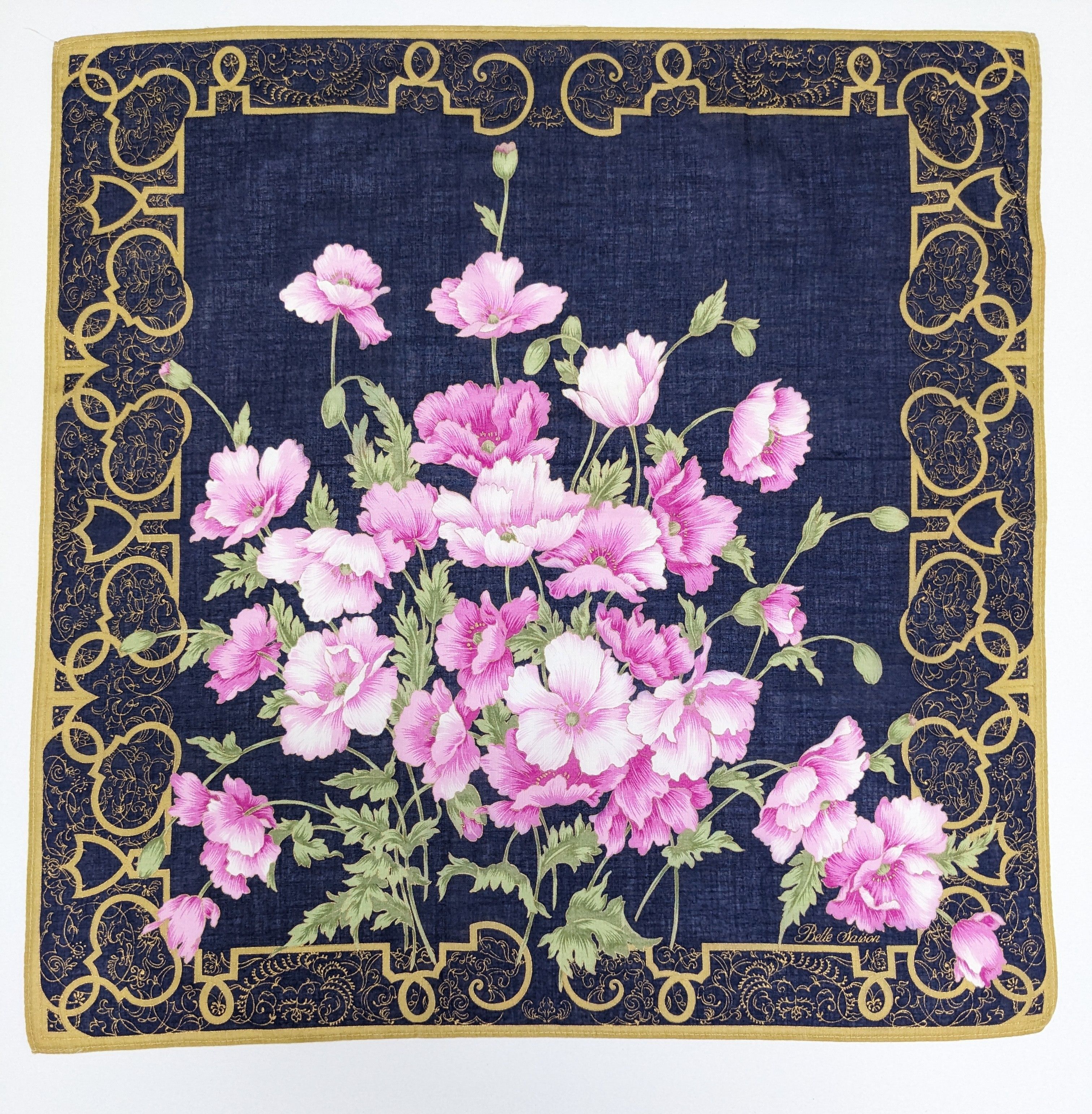 Other Belle Saison Designer Handkerchief Large Pink Flower Bouquet Size ONE SIZE - 4 Thumbnail