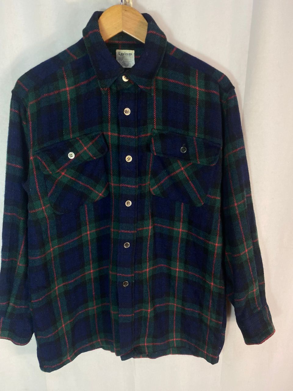 Flannel × Vintage Vintage lobo wool button up flannel shirt Size US M / EU 48-50 / 2 - 4 Thumbnail