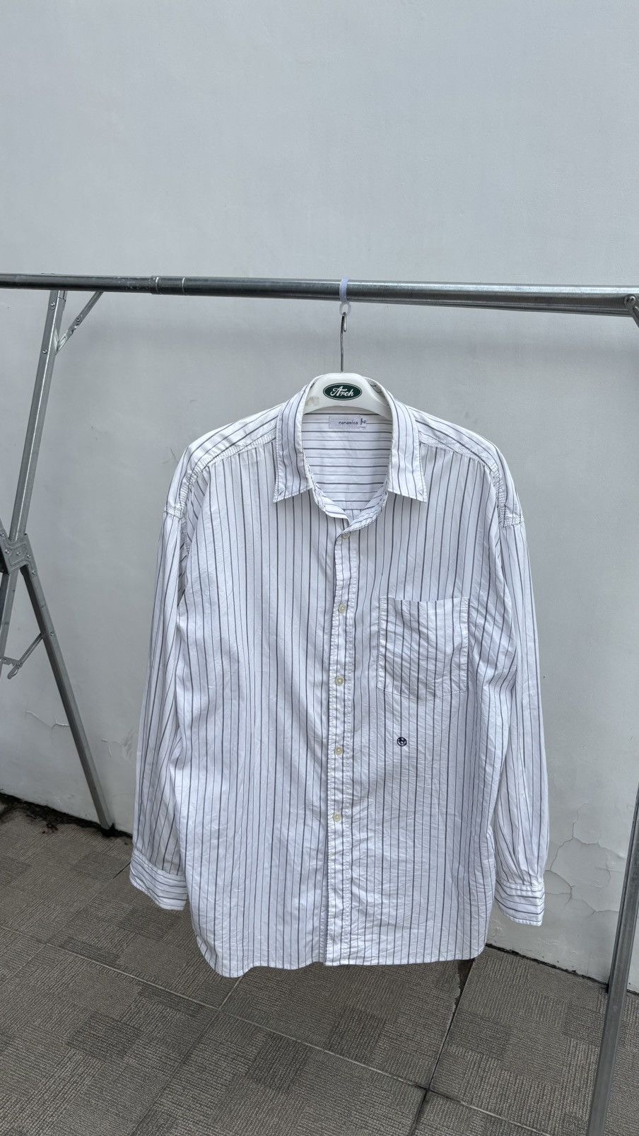 Nanamica Nanamica Regular Collar stripe shirts Size US XL / EU 56 / 4 - 1 Thumbnail