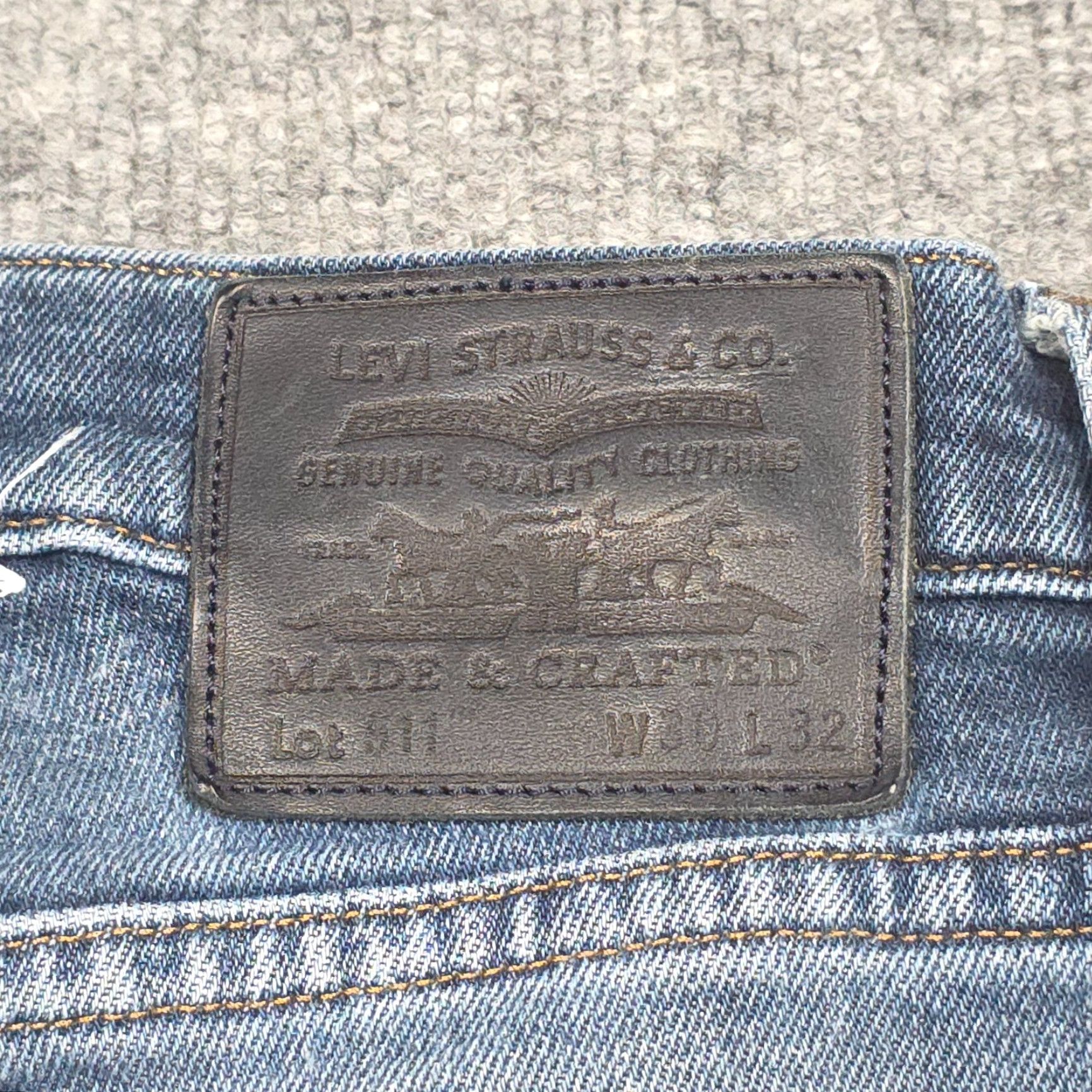Levi's VINTAGE Levi's 511 Jeans Mens 28x29 Slim Tapered Blue Made & Crafted Denim Cotton Blend Pockets Stretch Slim fit Mens Jeans 90s style Size US 28 / EU 44 - 7 Thumbnail