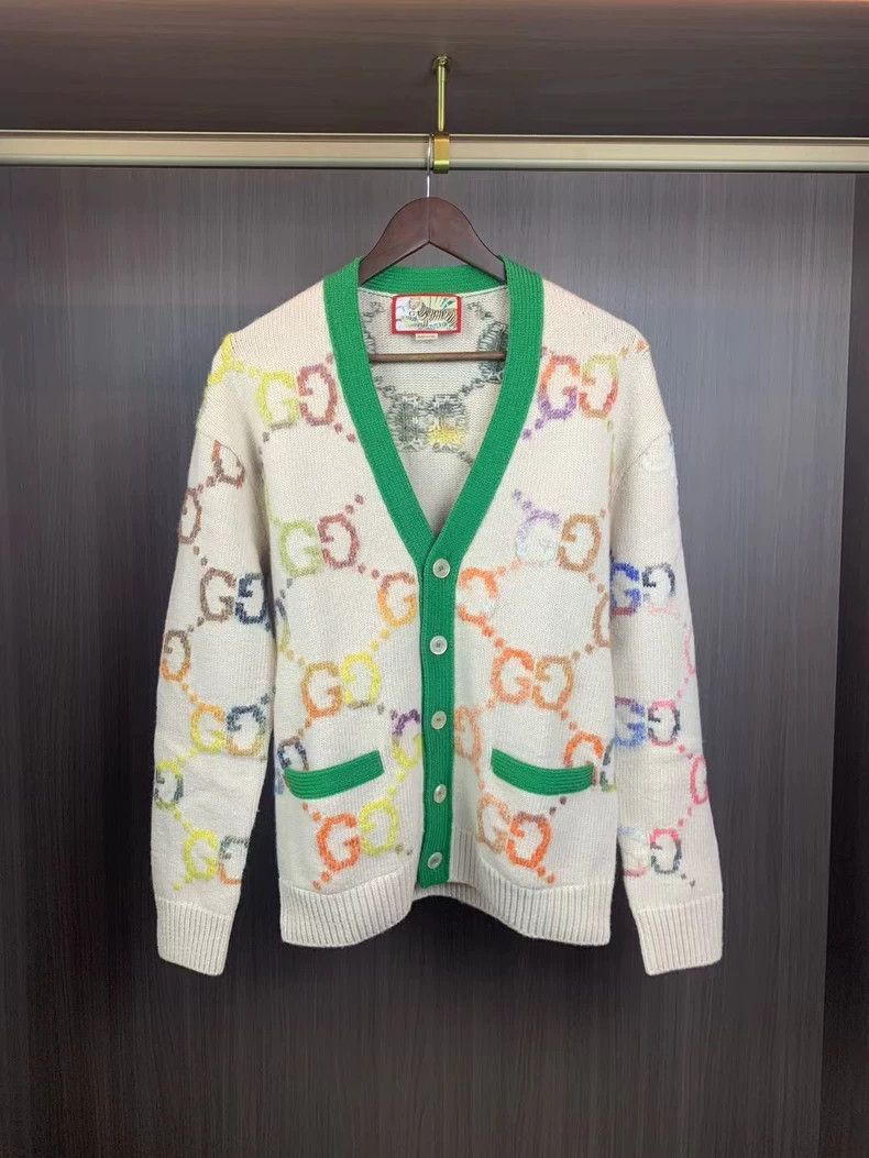 Gucci Tiger embroidered cardigan coat