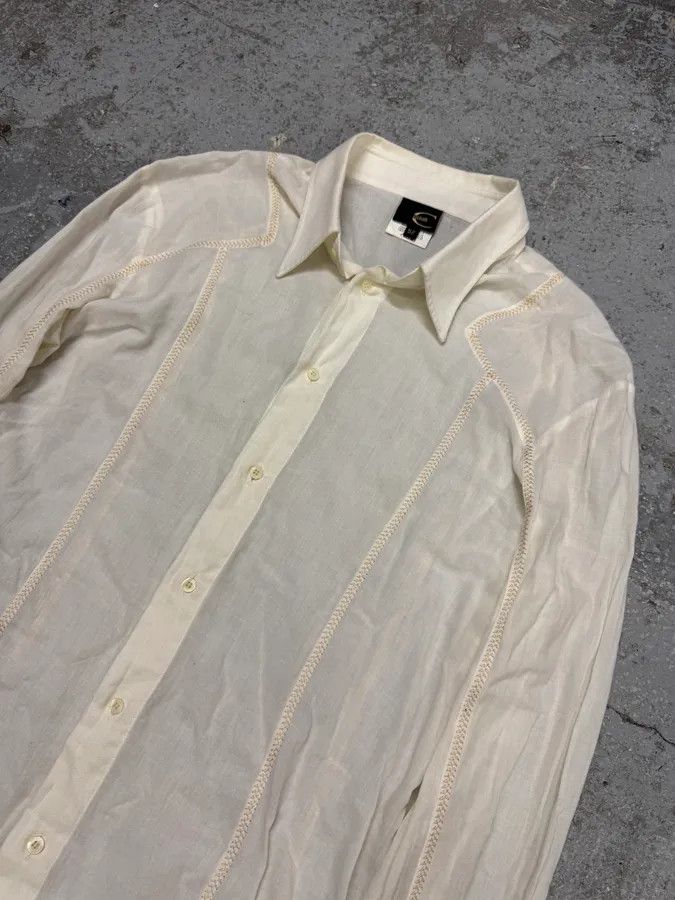 Just Cavalli × Vintage AW2004 Cavalli Cozy White Shirt Size US M / EU 48-50 / 2 - 4 Thumbnail