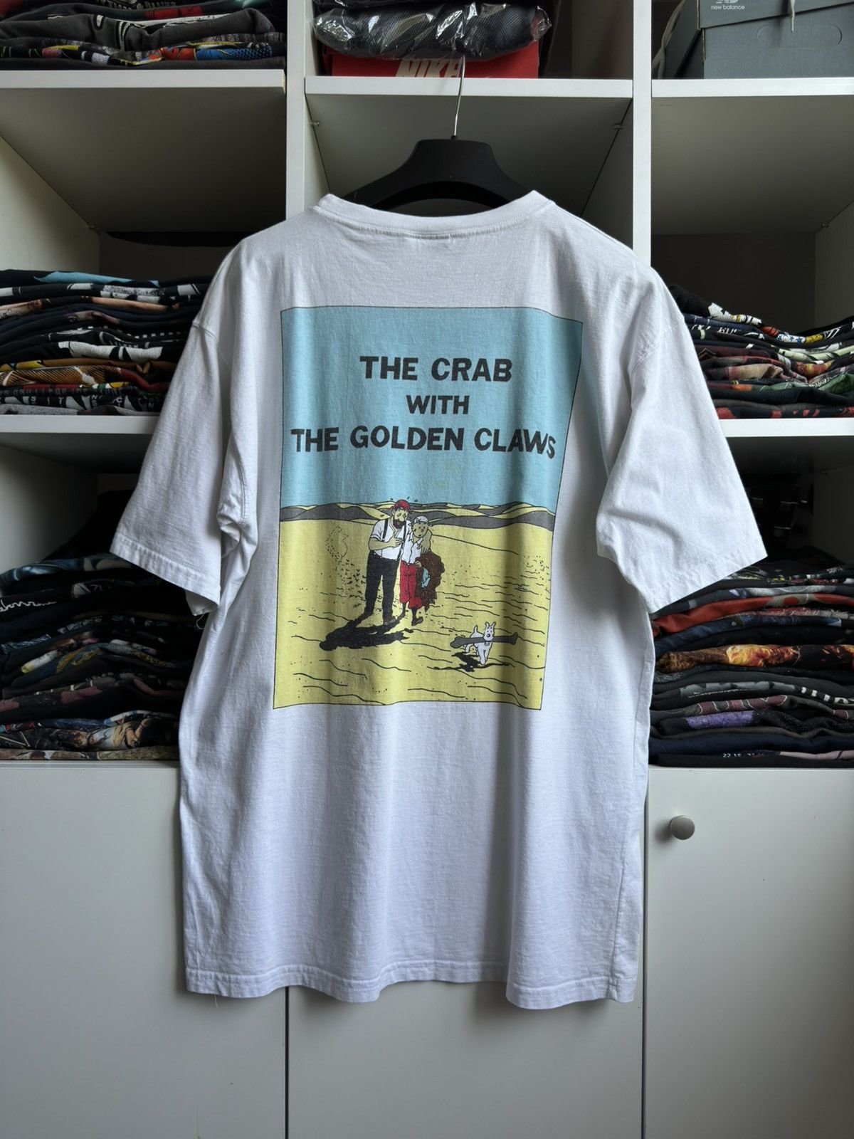 Vintage Vintage 90s 🦀 The Adventures of Tin Tin The Crab Tee Size US L / EU 52-54 / 3 - 1 Thumbnail