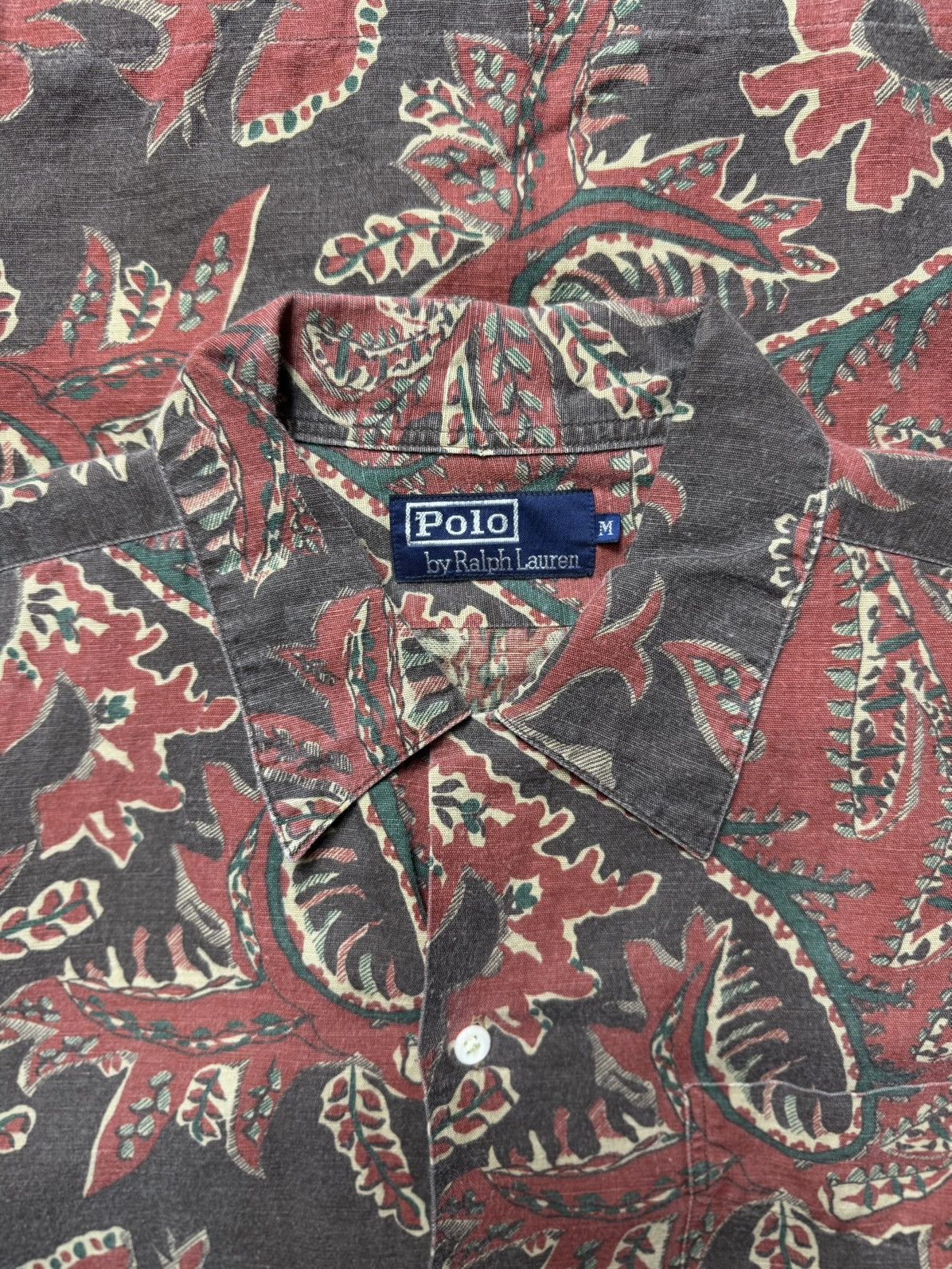 Polo Ralph Lauren × Vintage Vintage 1990s Polo Ralph Lauren Floral Shirts Size US M / EU 48-50 / 2 - 2 Thumbnail