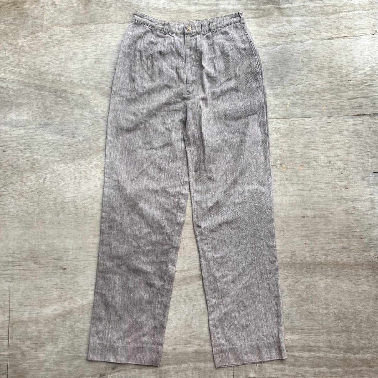 Issey Miyake × Japanese Brand × Mademoiselle Non Non MADEMOISELLE NON NON LINEN PANTS Size 27" / US 4 / IT 40 - 1 Thumbnail