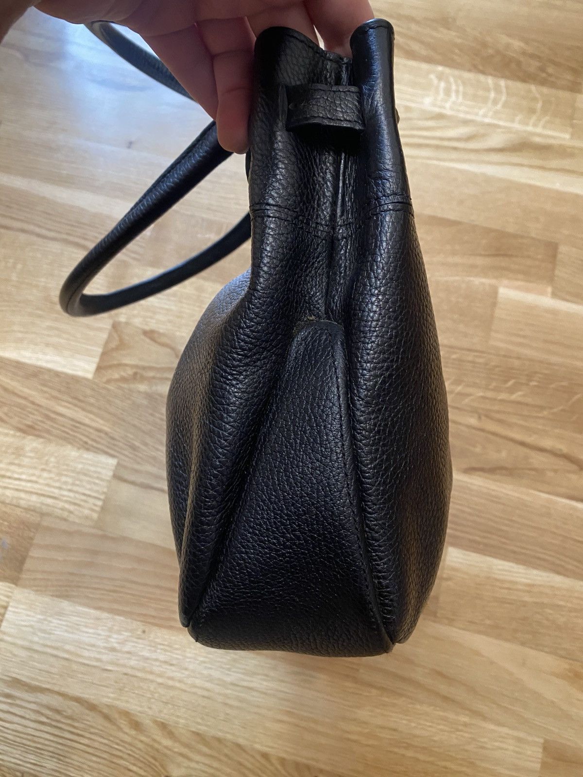 Tod's Tods Leather Pocket Handbag Black Womens Size ONE SIZE - 4 Thumbnail