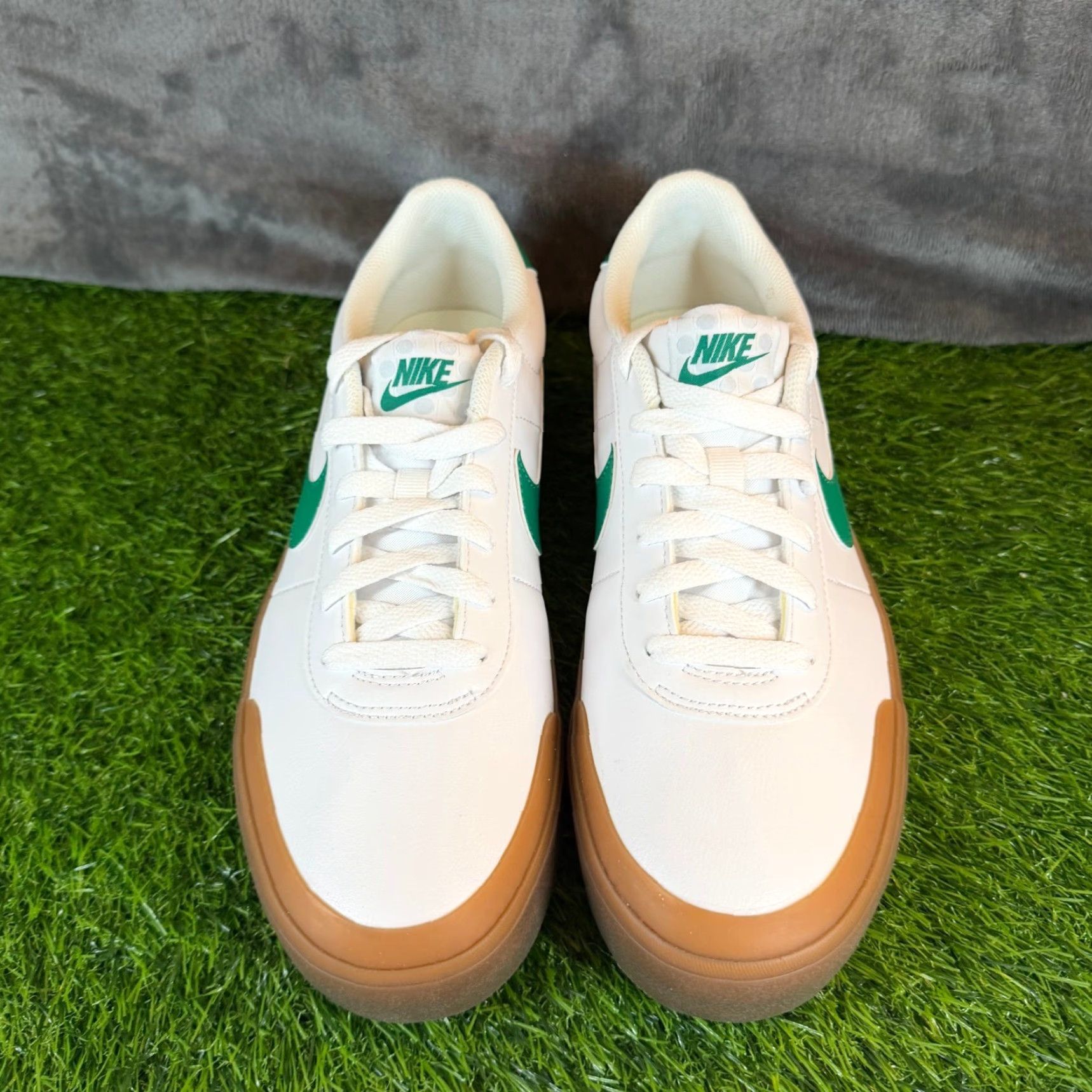 Nike Nike Court Shot Low Top Sneakers Mens 8.5 White Green Gum Sole Casual Shoes Leather Canvas Comfort Cushioned Lace Up Size US M / EU 48-50 / 2 - 4 Thumbnail
