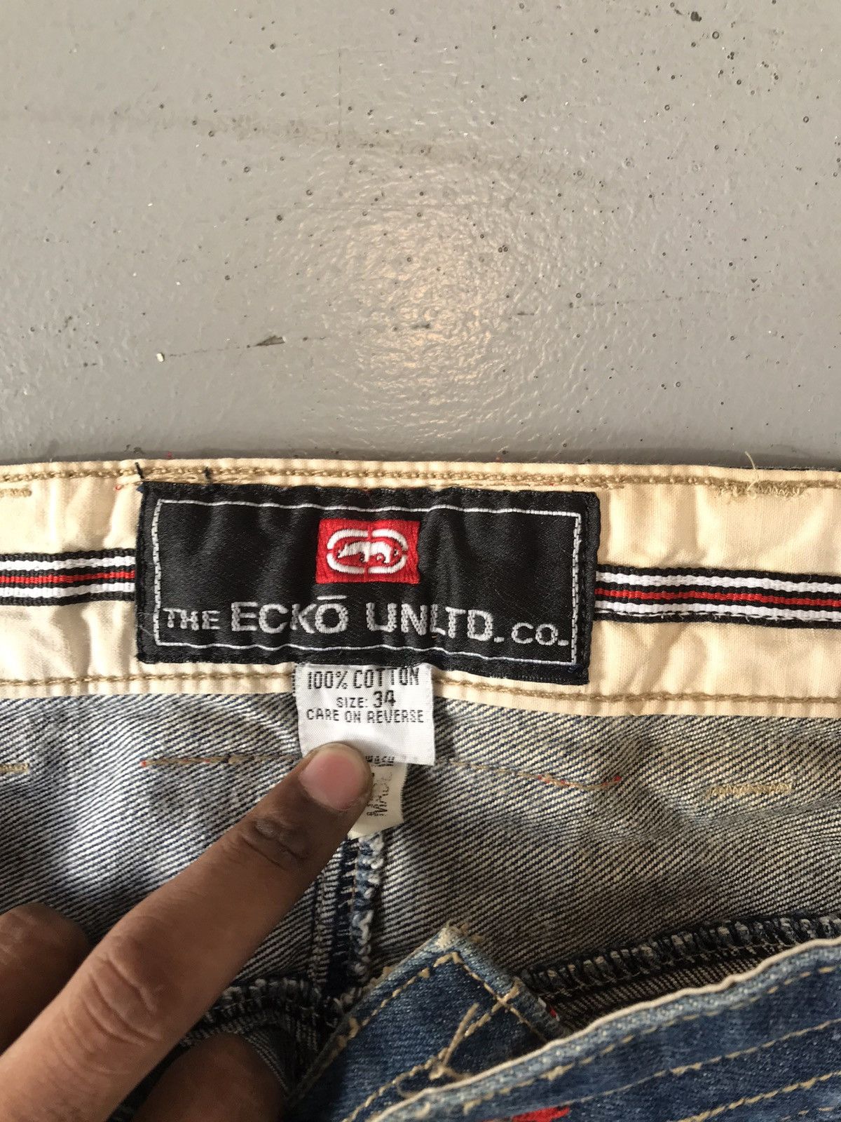 Ecko Unltd. × Vintage Vintage Ecko UNLTD embroidered denim Size US 34 / EU 50 - 8 Thumbnail