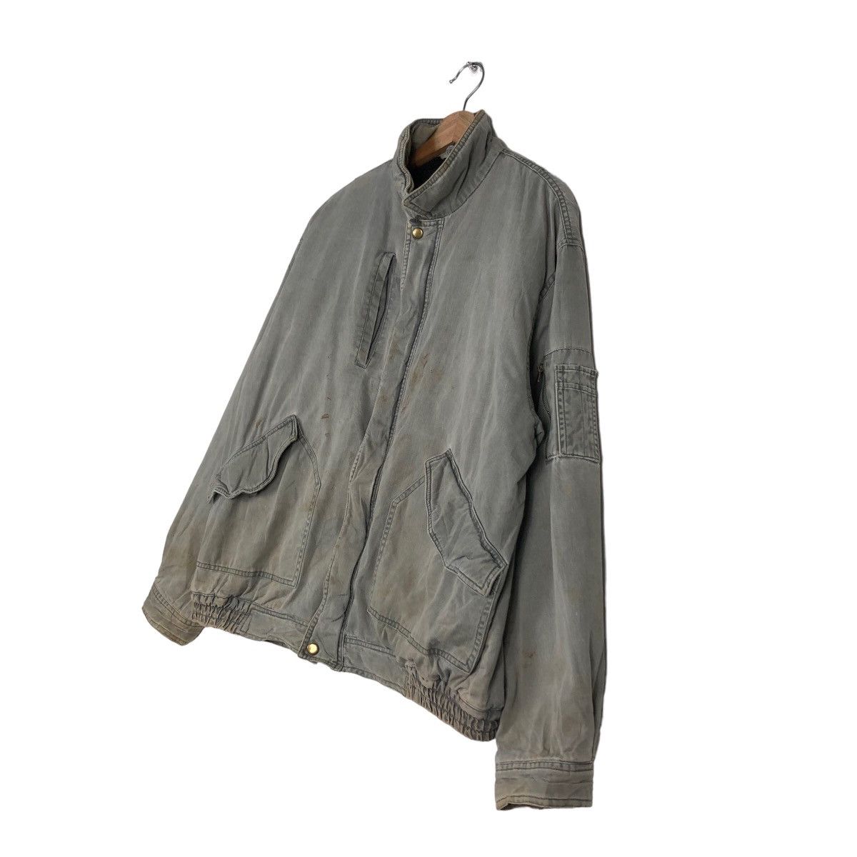 Japanese Brand 🔥Vtg Bomber Jacket Worker Lonely Wolf Japan Made Size US L / EU 52-54 / 3 - 2 Thumbnail