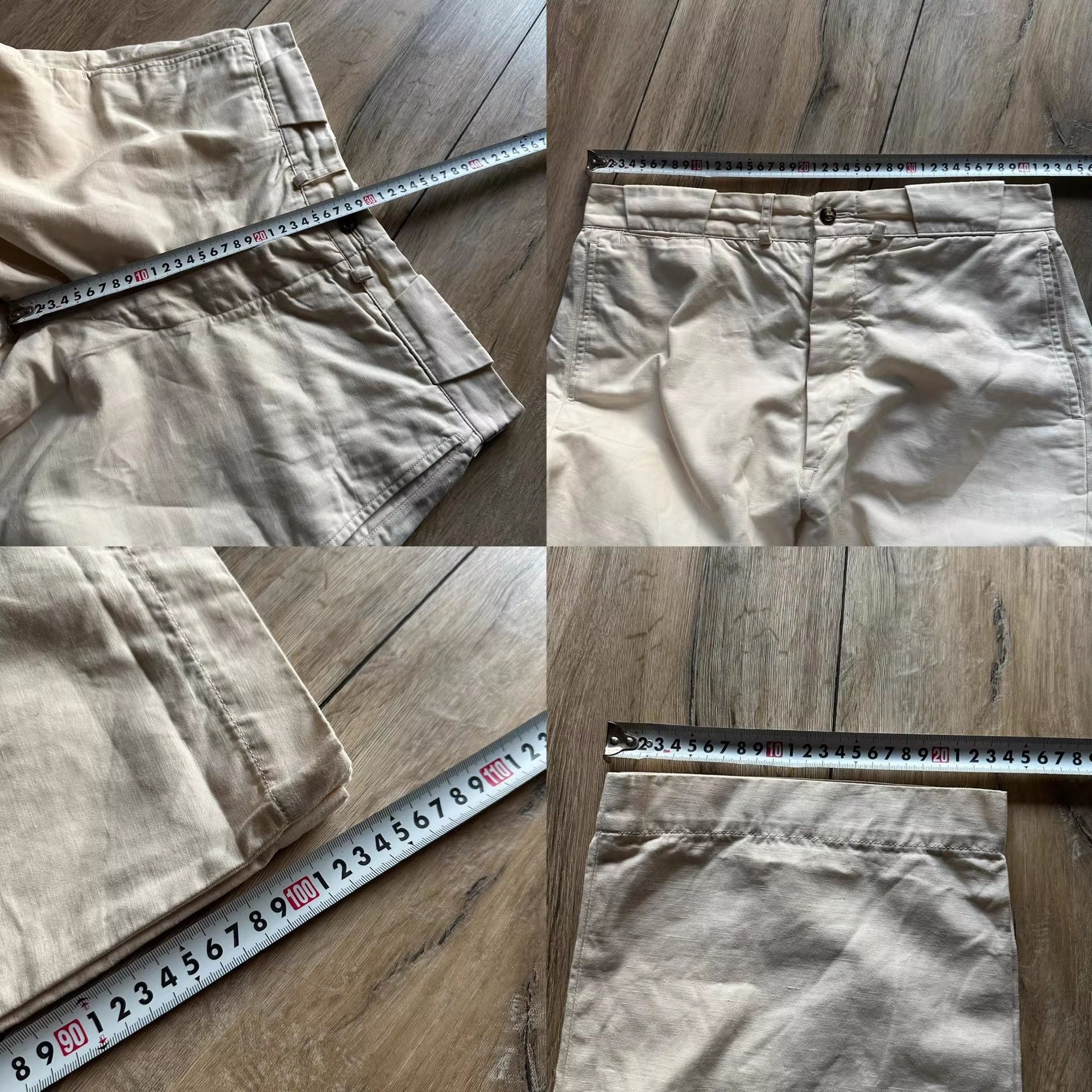 Old Joe OLD JOE Linen Cotton Beige Pants Size US 34 / EU 50 - 9 Thumbnail