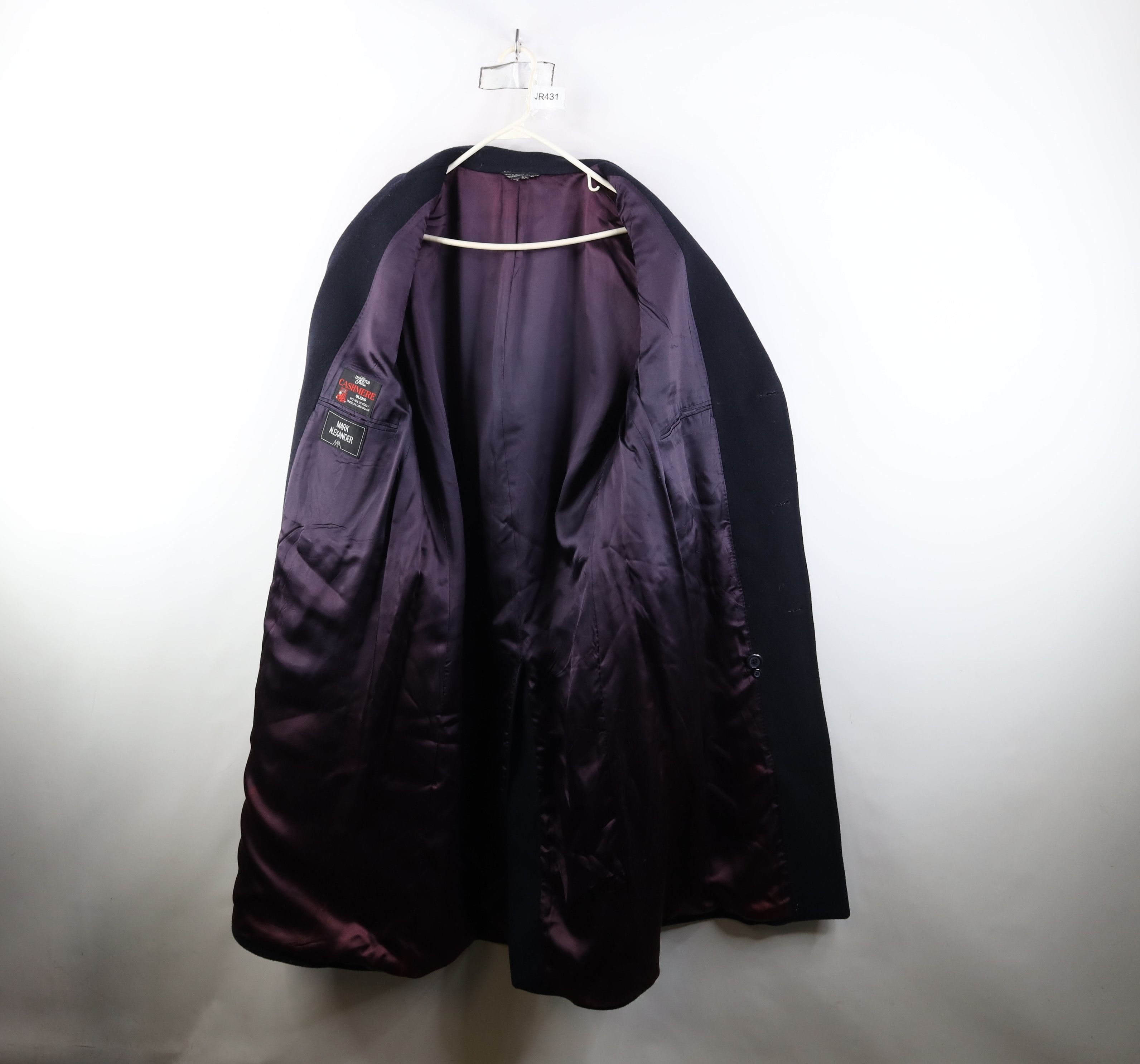 Vintage Vintage 90s Streetwear Blend Overcoat Jacket Navy Blue Size US XXL / EU 58 / 5 - 10 Thumbnail